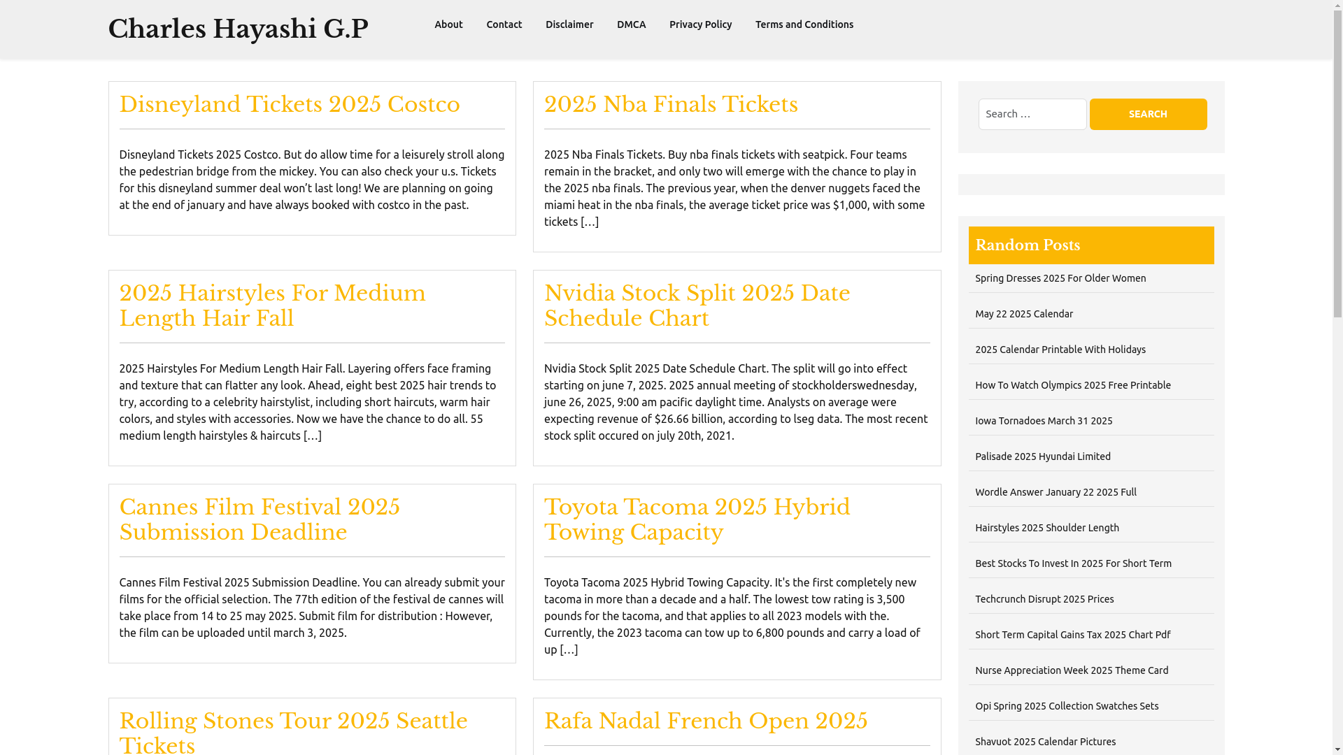 website screenshot of https://charleshayashigp.pages.dev/
