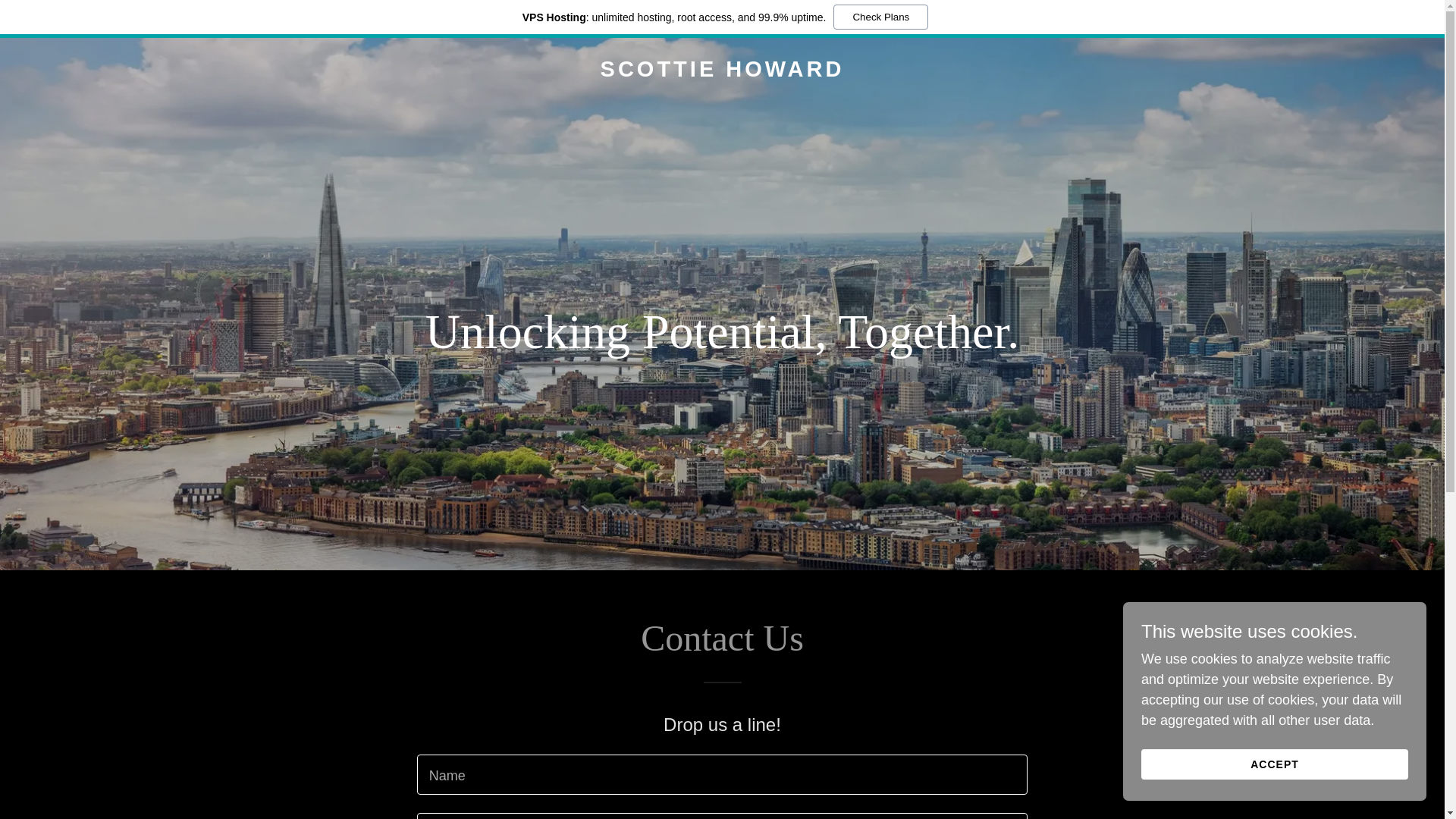 website screenshot of https://scottiehoward.com/