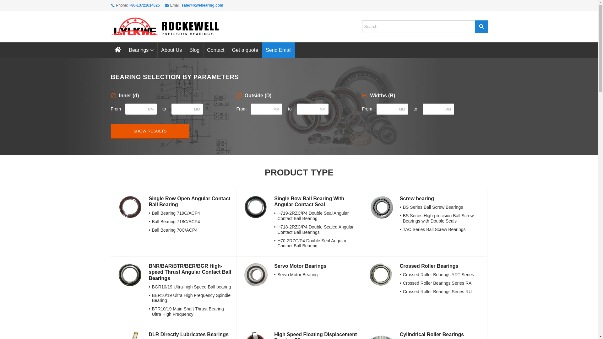 website screenshot of https://lylkwe-bearing.com/