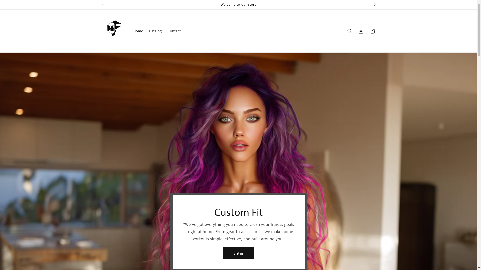 website screenshot of https://thecustomfit.store/