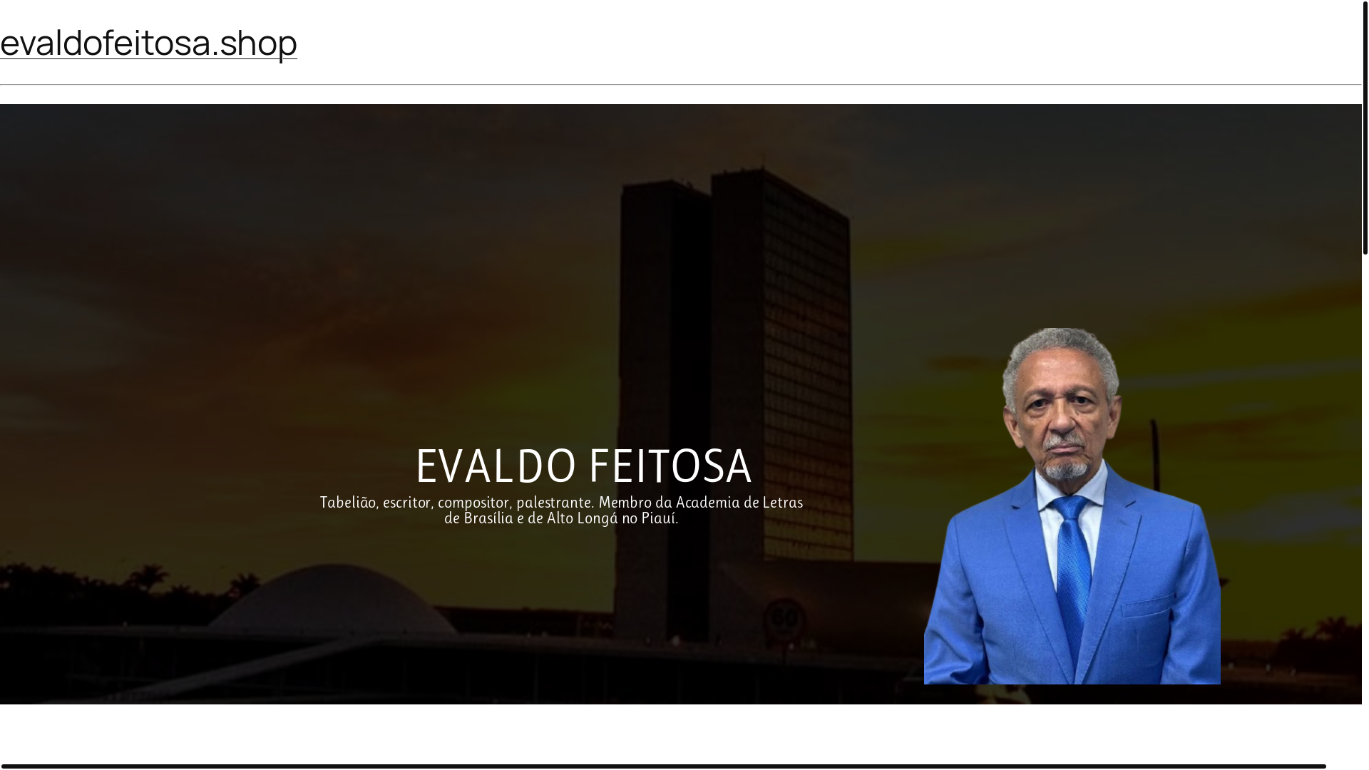 website screenshot of https://evaldofeitosa.shop/