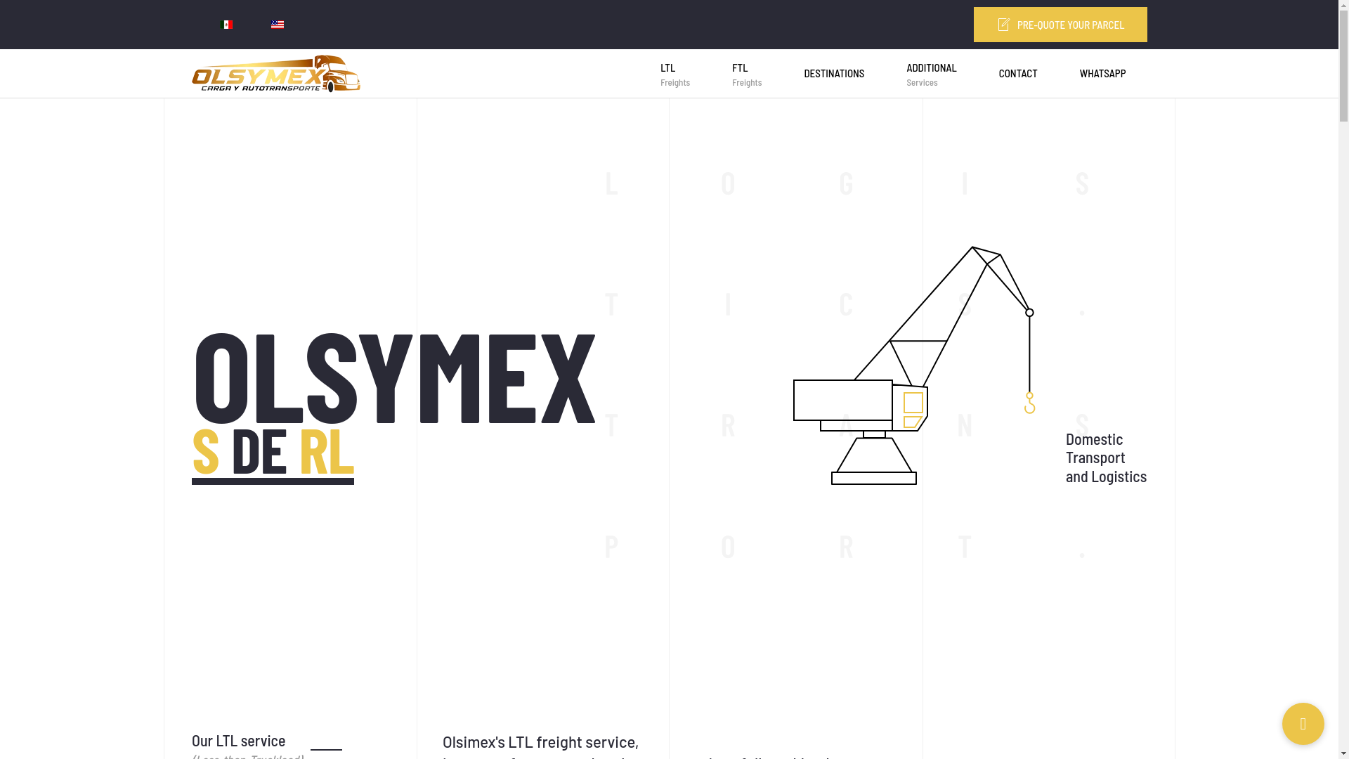 website screenshot of https://olsymex.com.mx/