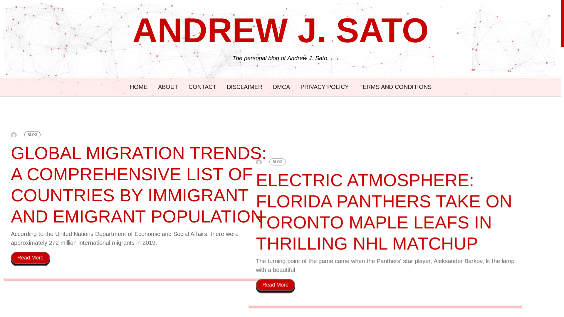 website screenshot of https://andrewjsato.pages.dev/