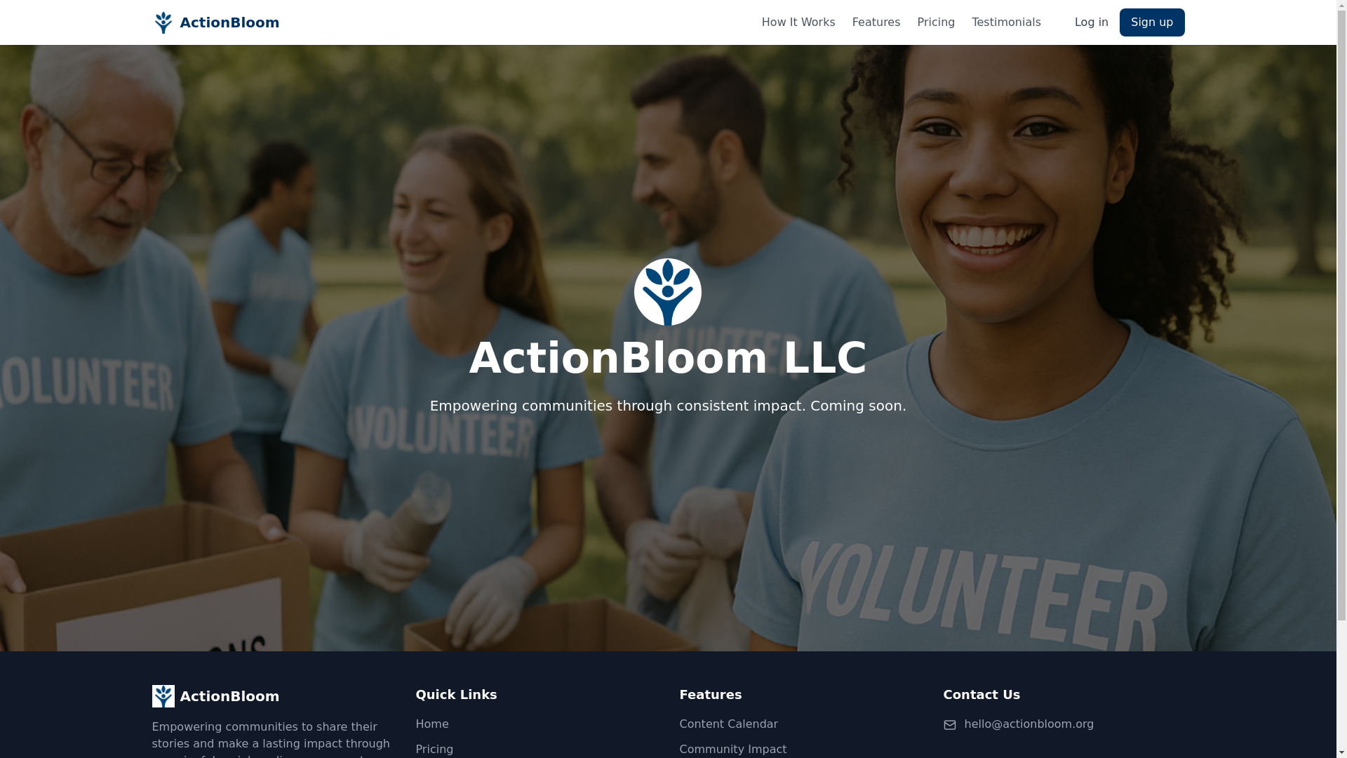 website screenshot of https://actionbloomlanding.pages.dev/