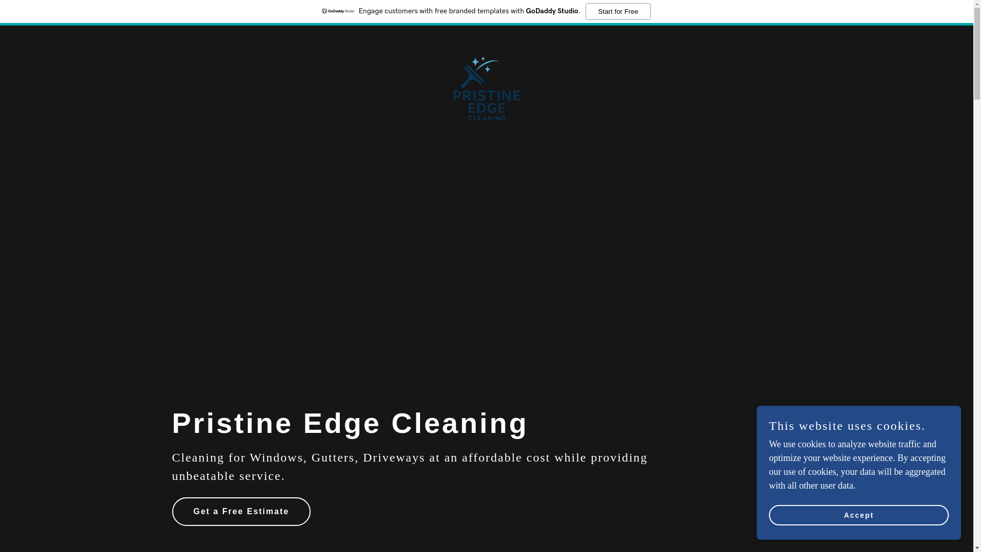 website screenshot of https://pristineedgecleaning.shop/