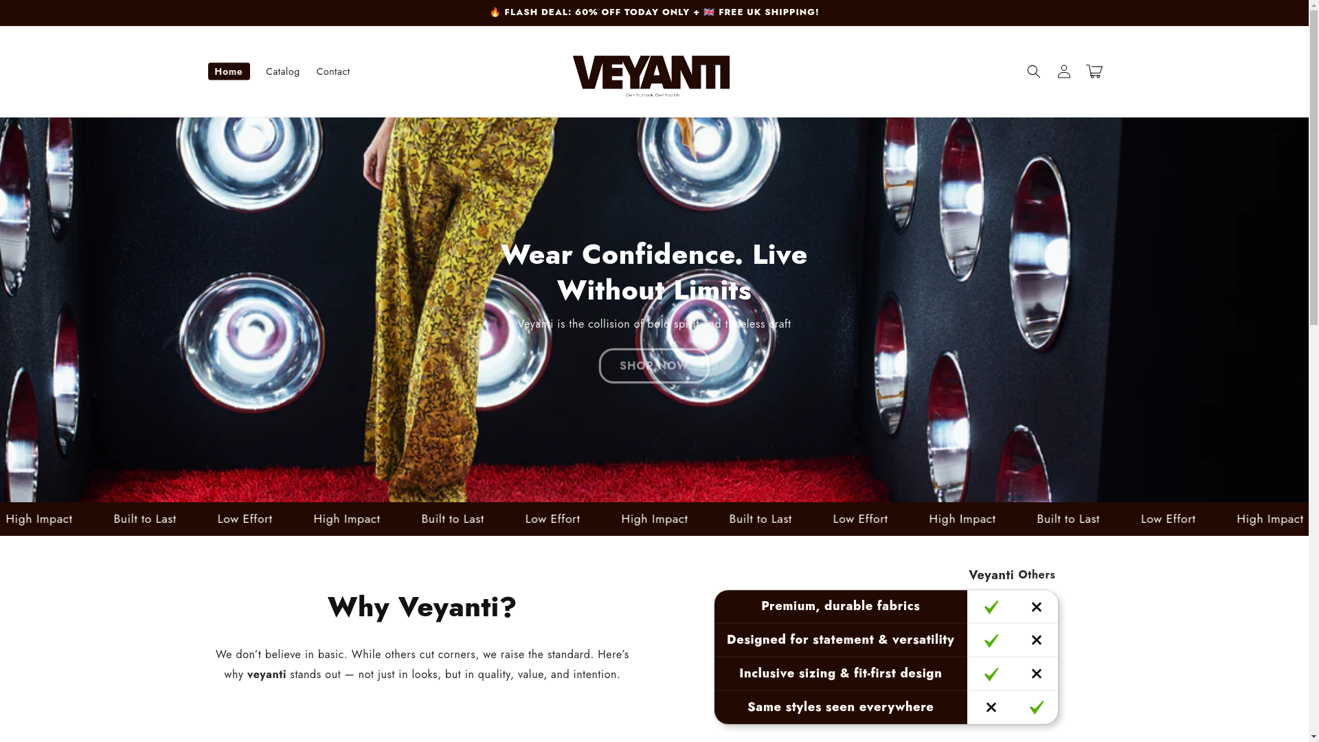 website screenshot of https://veyanti.com/