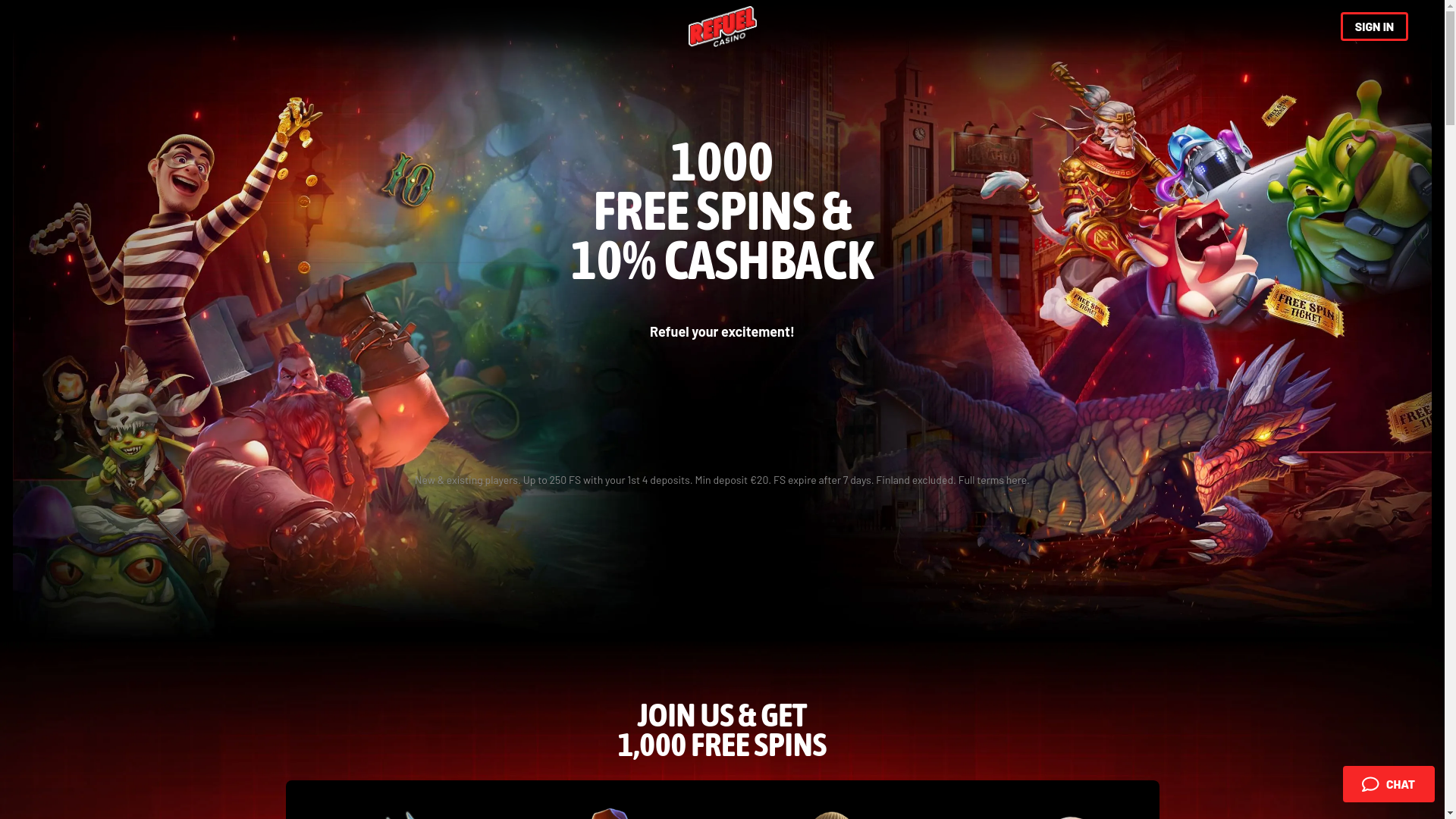 website screenshot of https://landing-refuelcasino.pages.dev/