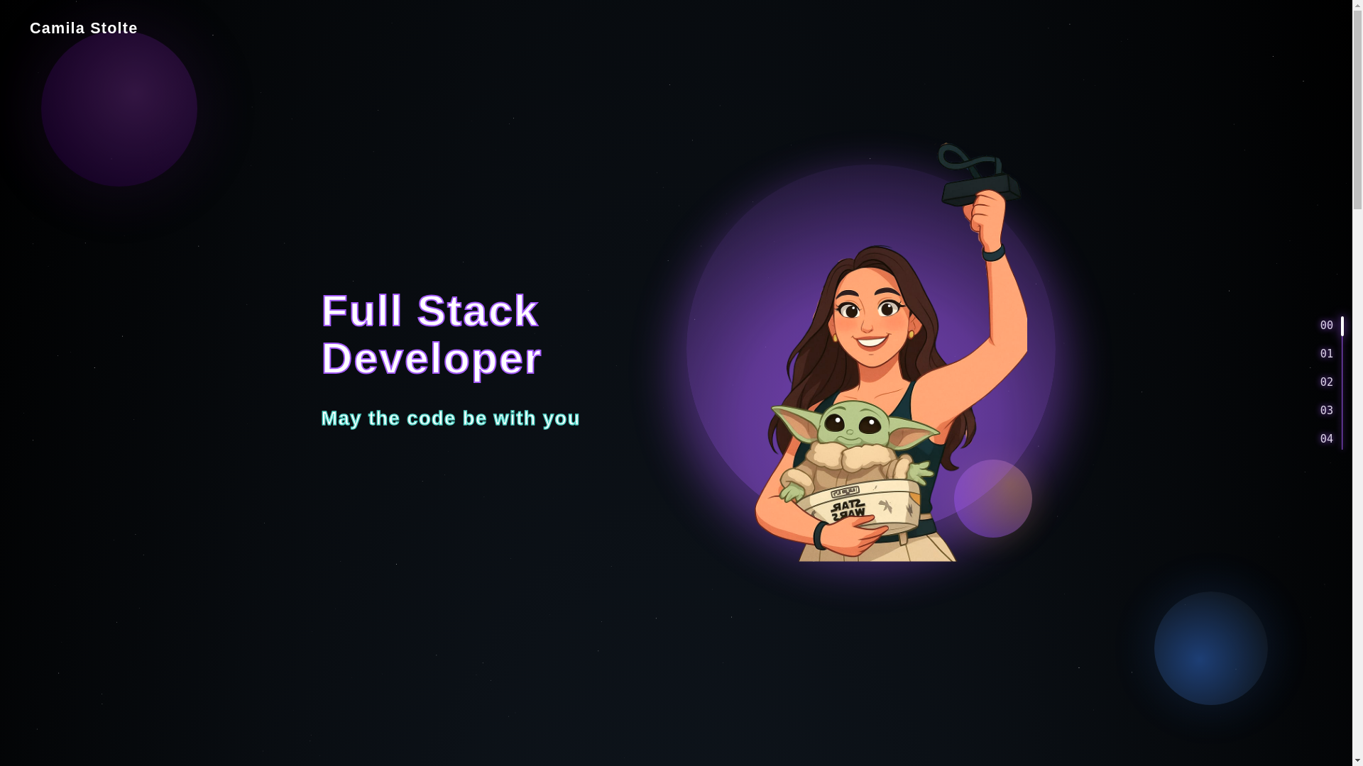 website screenshot of https://camilastolte.site/
