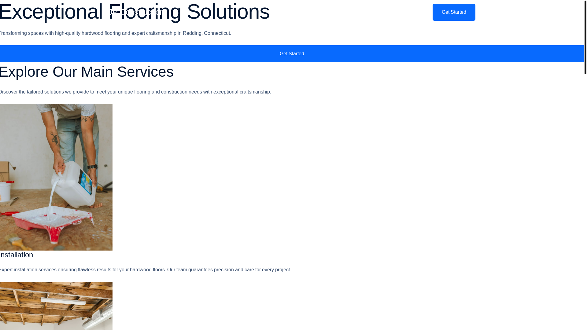 website screenshot of https://jpconstructionandhardwoodfloors.com/