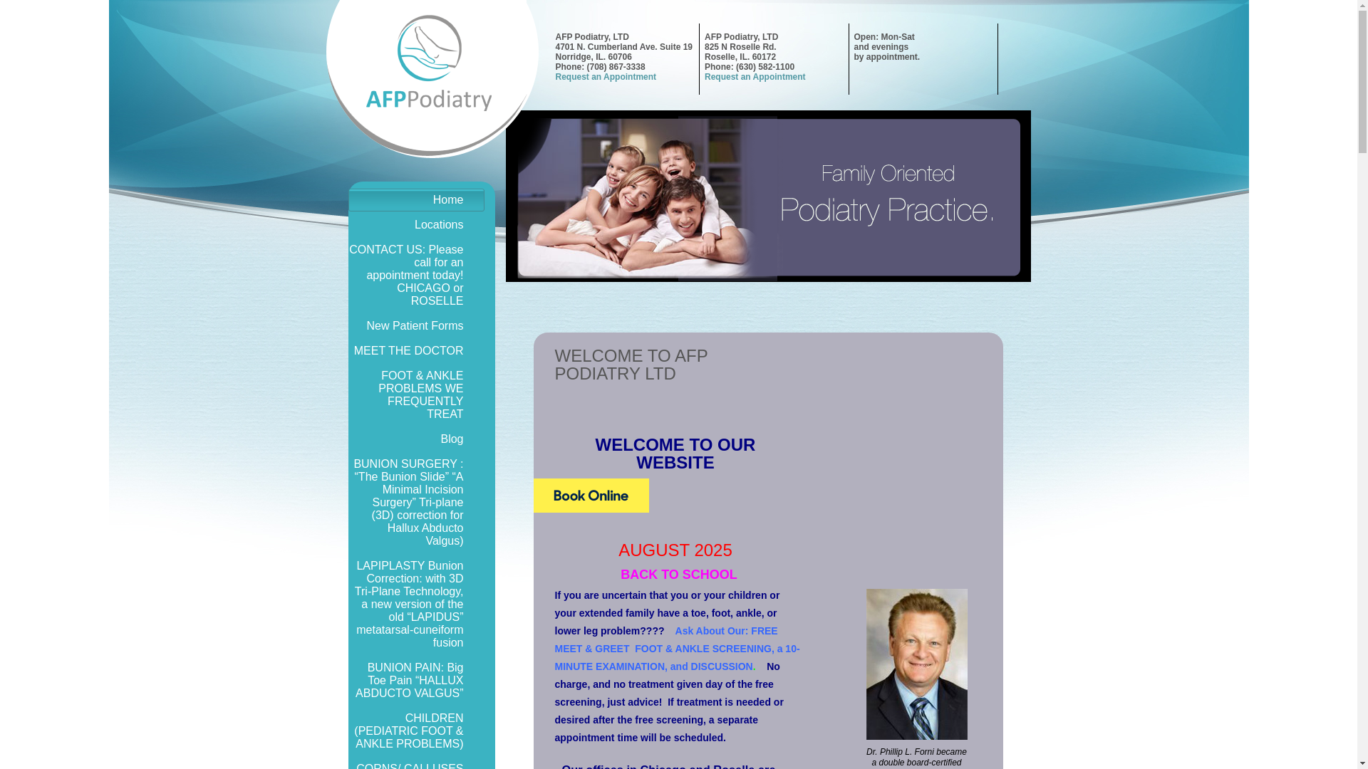 website screenshot of https://drforni.com/