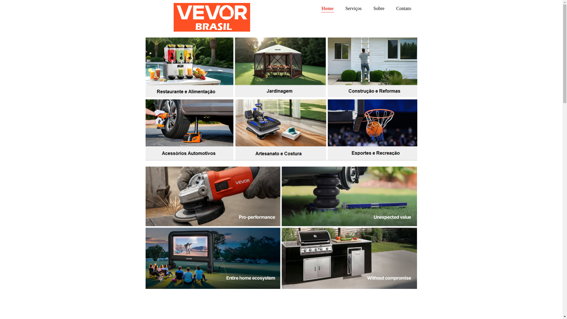 website screenshot of https://vevor.net.br/