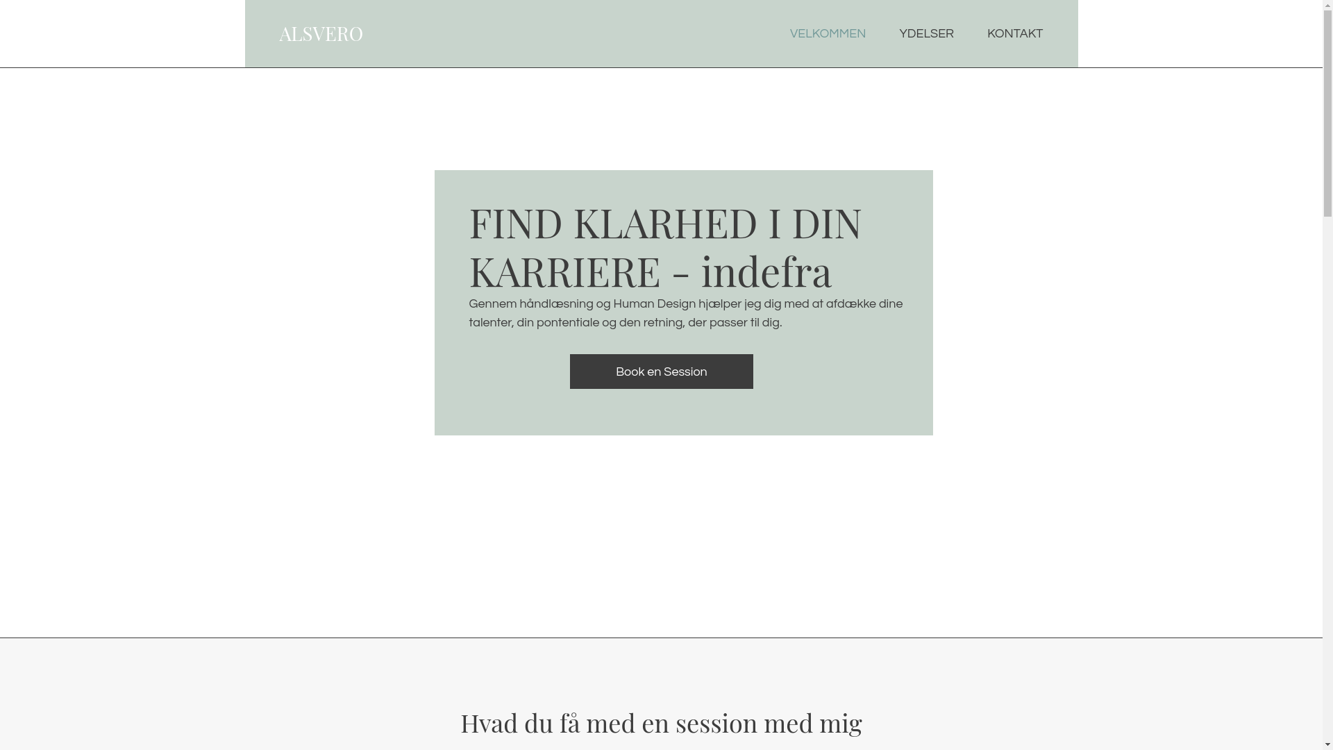 website screenshot of https://alsvero.dk/
