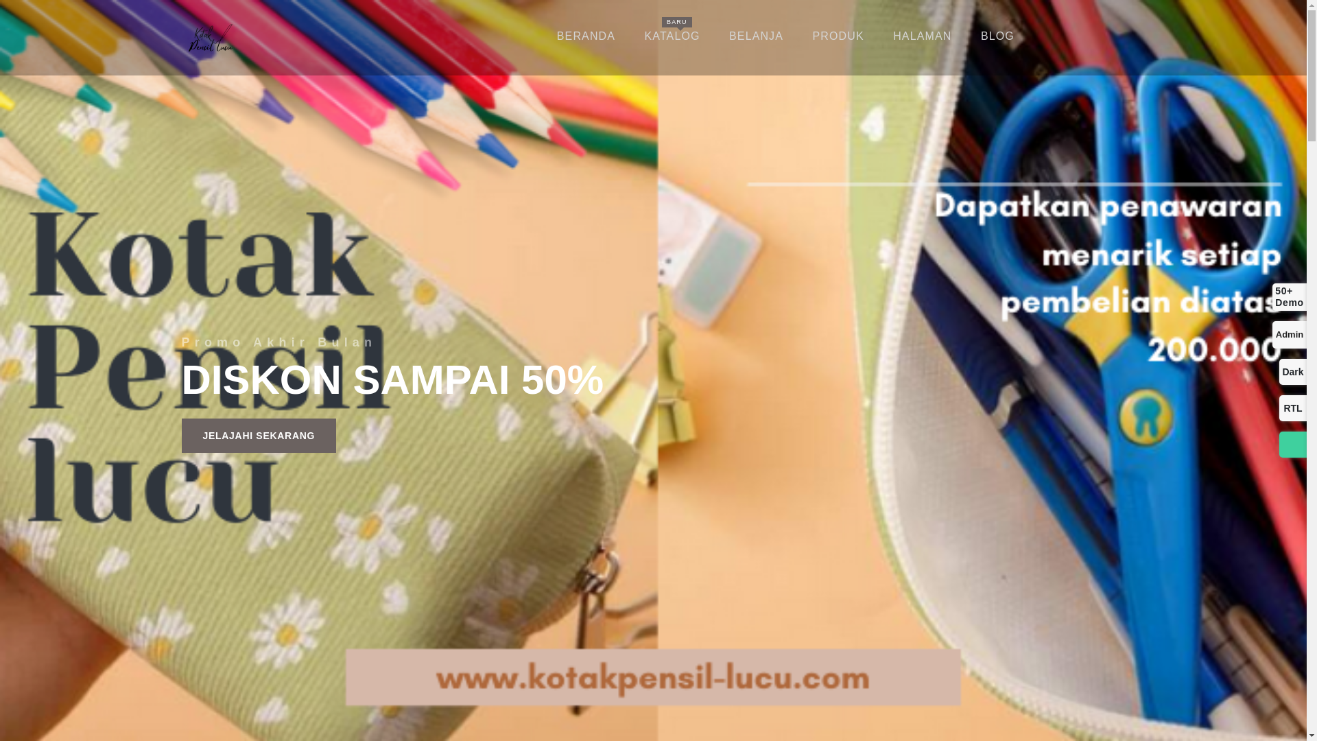 website screenshot of https://kotakpensil-lucu.pages.dev/