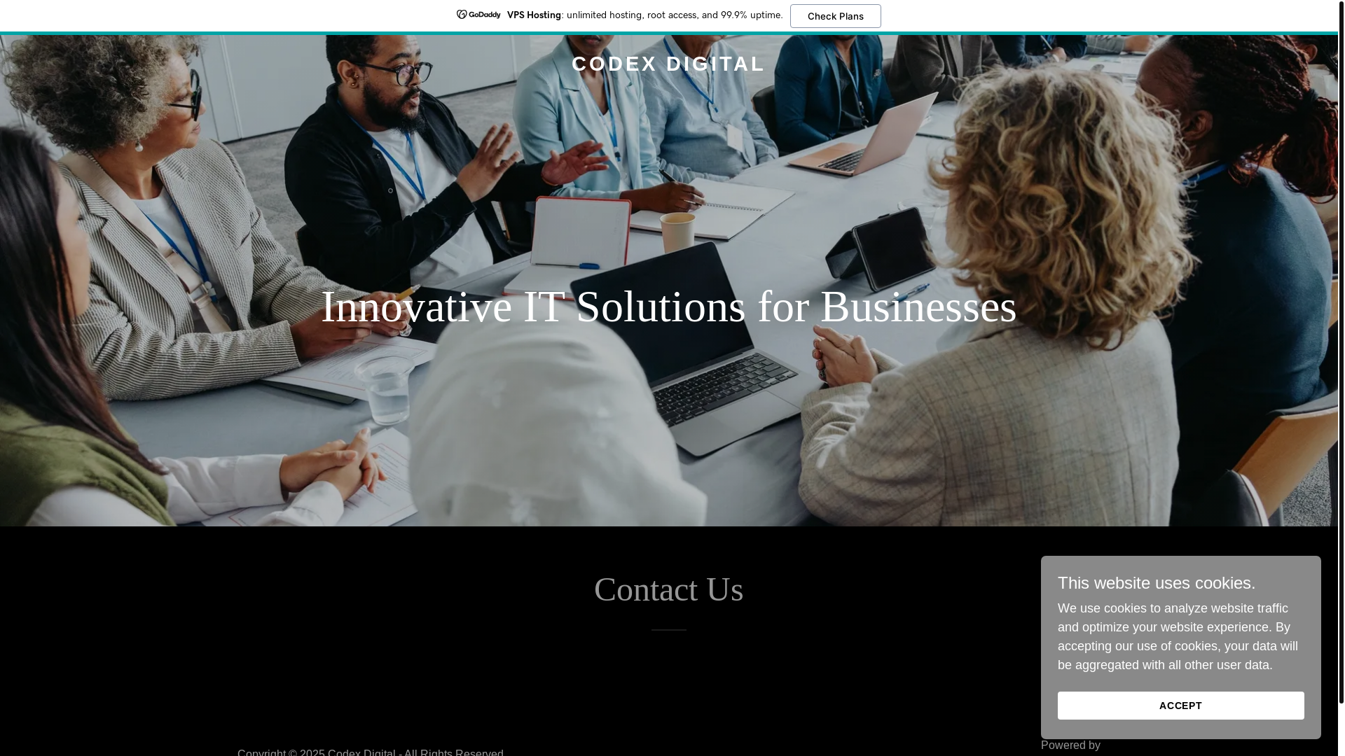 website screenshot of https://codexdigital.ltd/
