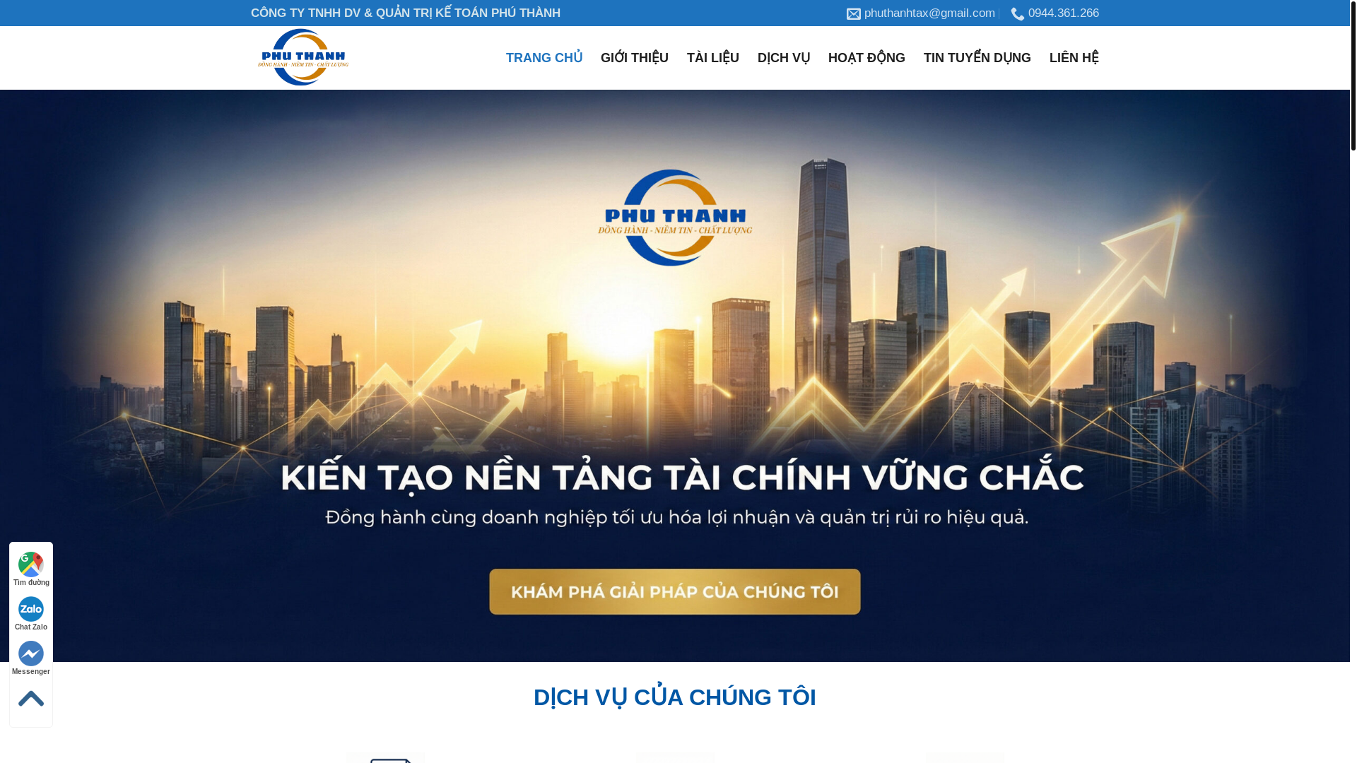 website screenshot of https://phuthanhtax.com/
