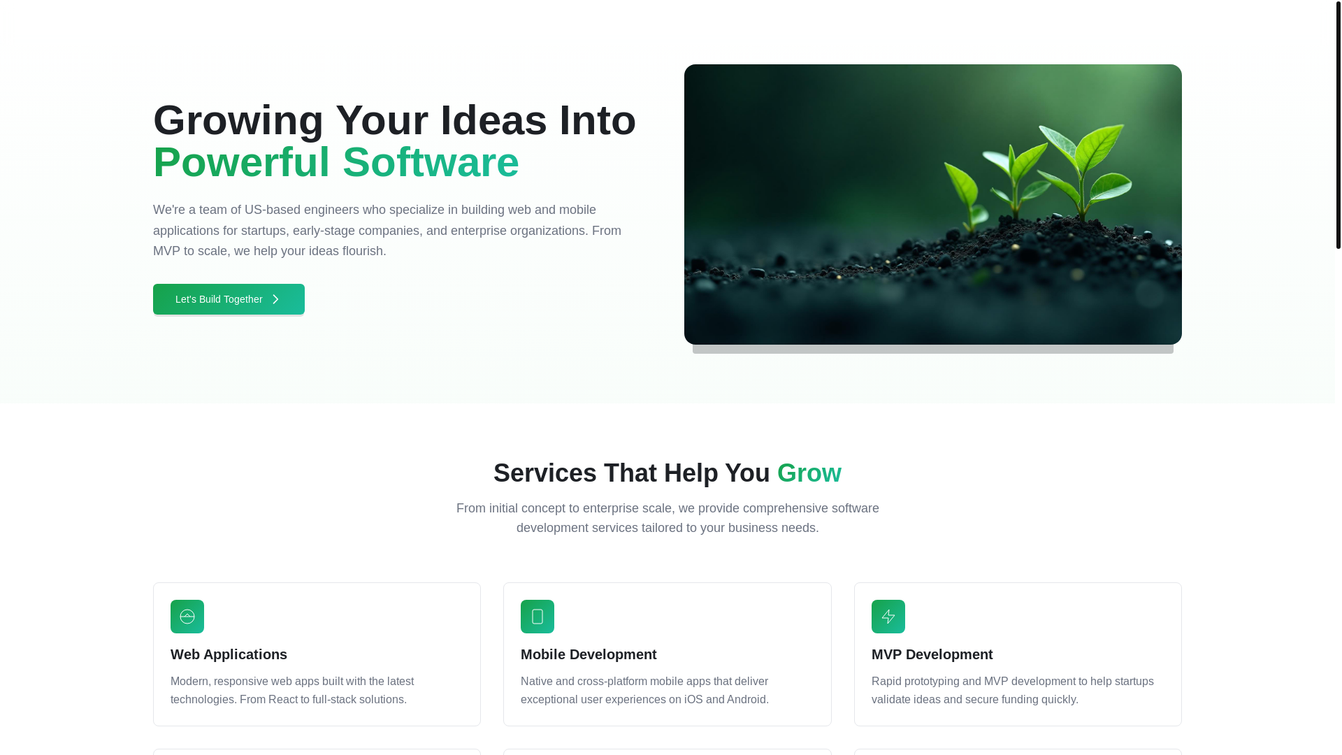 website screenshot of https://codesprout-www.pages.dev/
