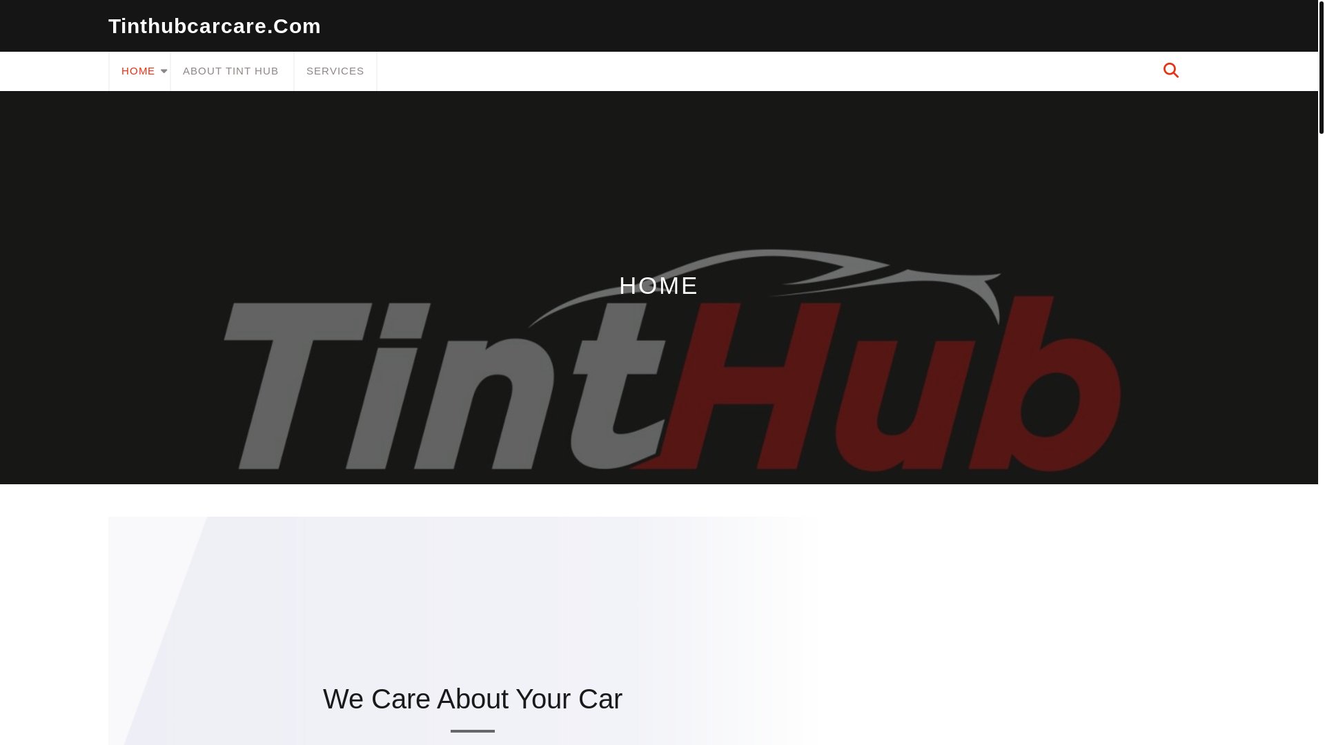 website screenshot of https://tinthubcarcare.com/