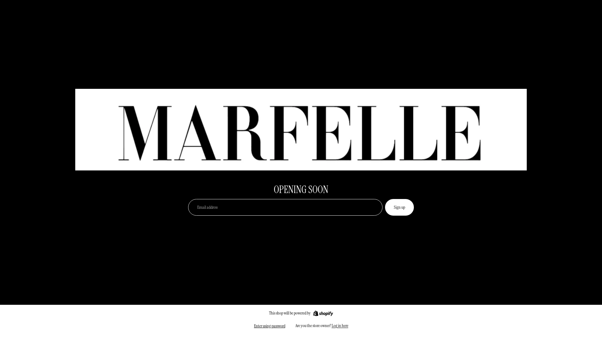 website screenshot of https://marfelle.com/