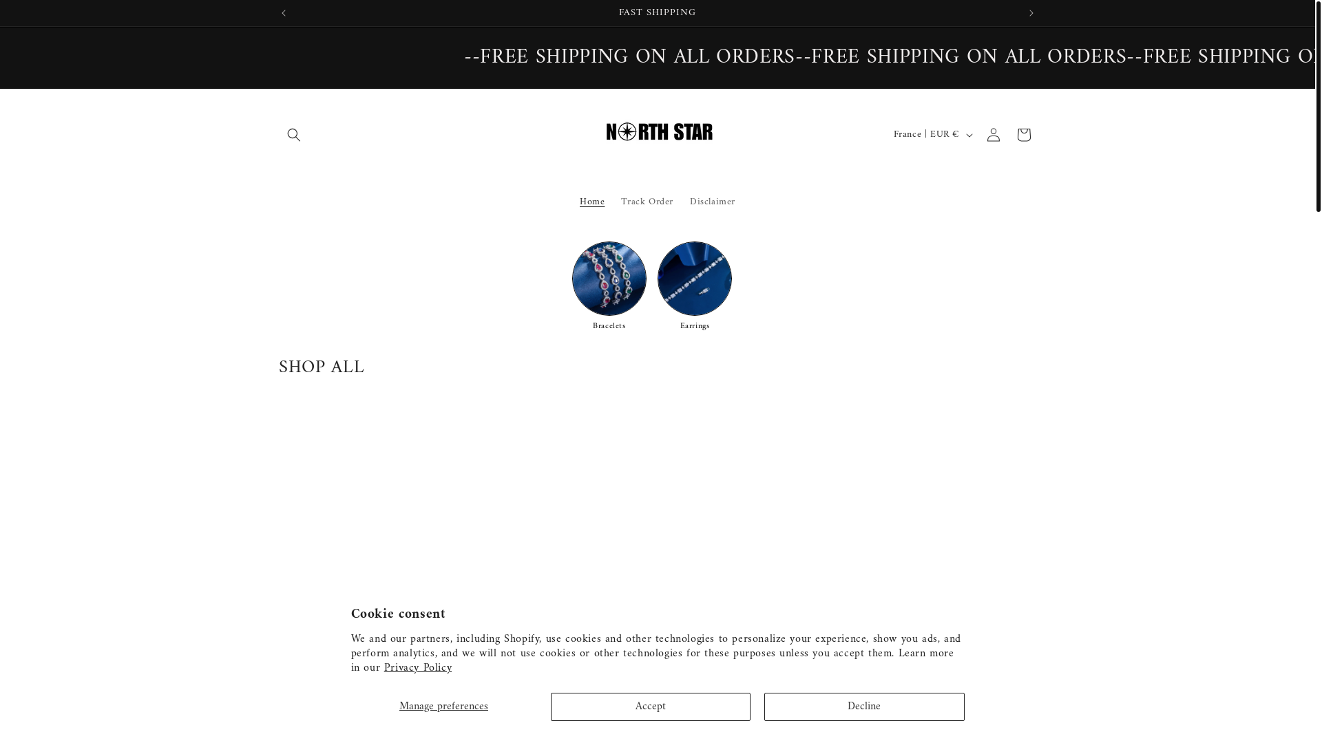 website screenshot of https://officialnorthstar.com/
