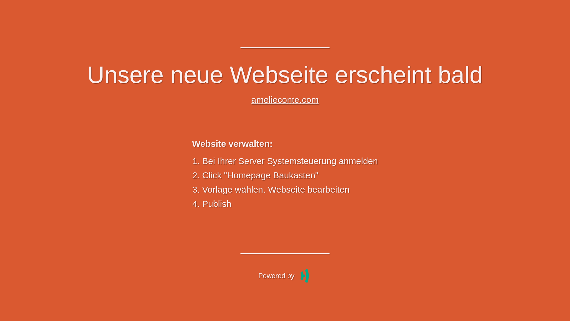website screenshot of https://amelieconte.com/