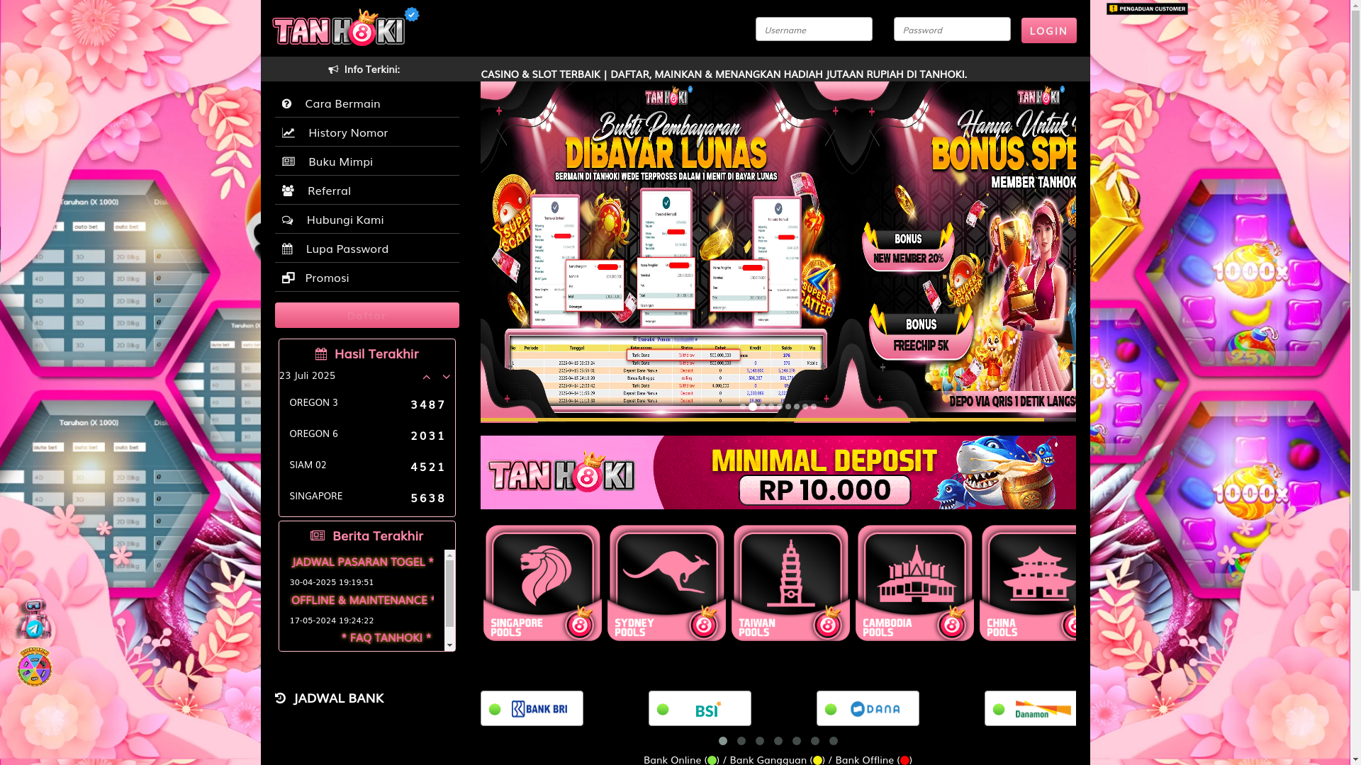 website screenshot of https://tanhati.com/