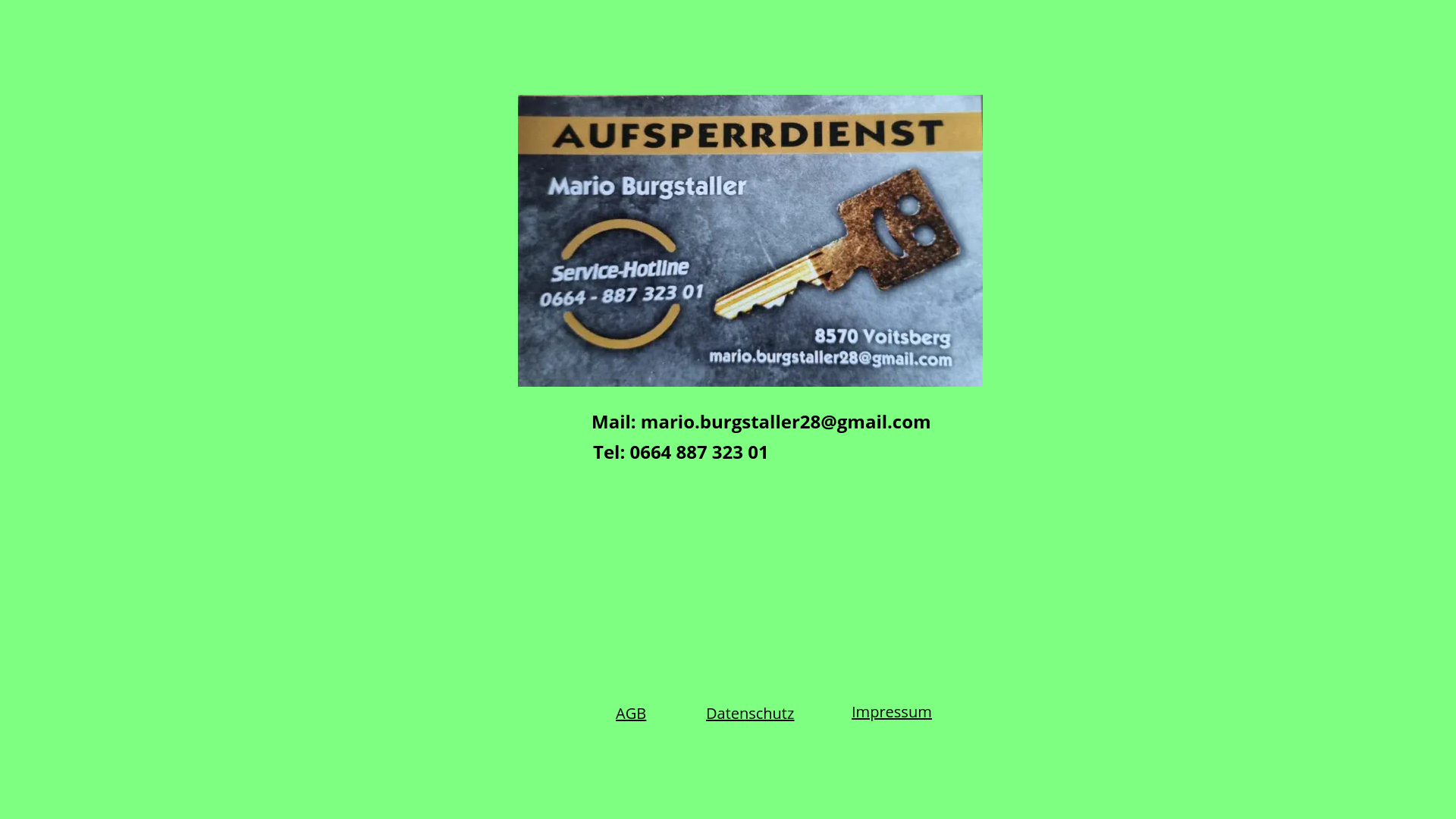 website screenshot of https://aufsperrdienst-voitsberg.at/