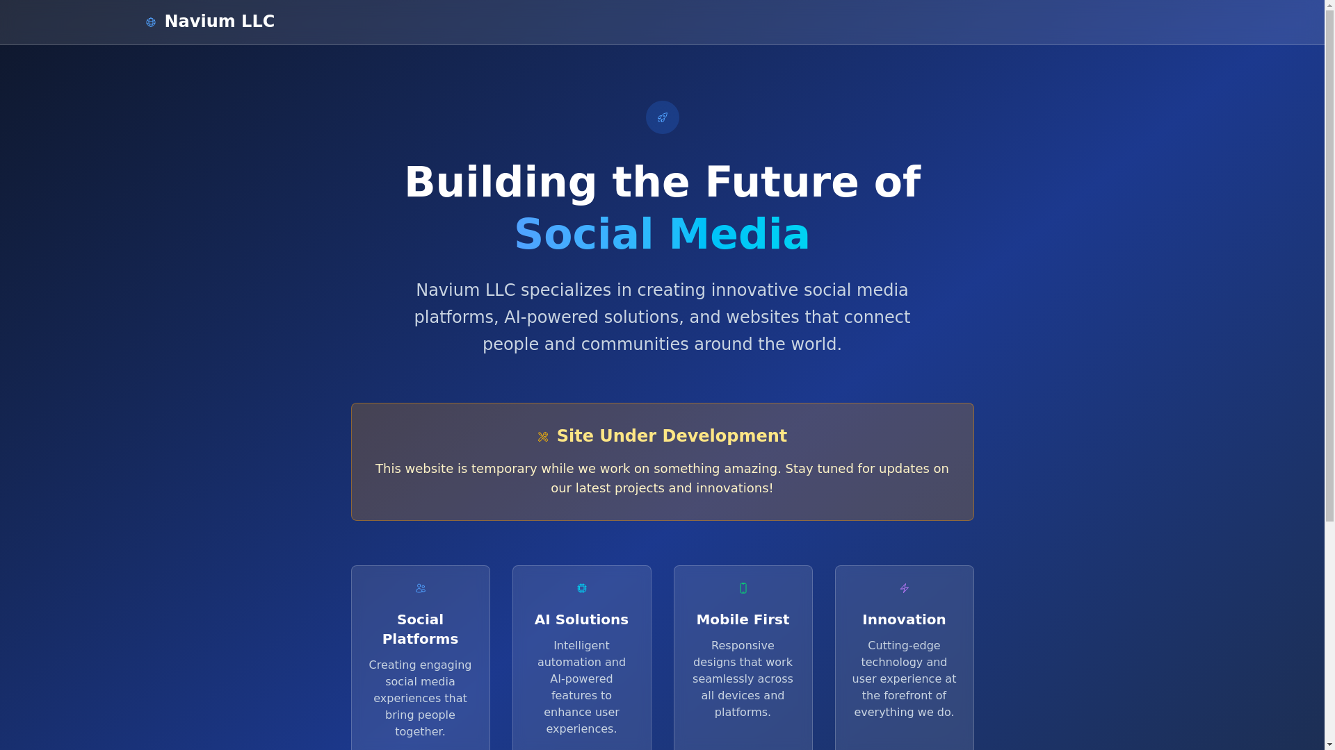 website screenshot of https://naviumio.pages.dev/
