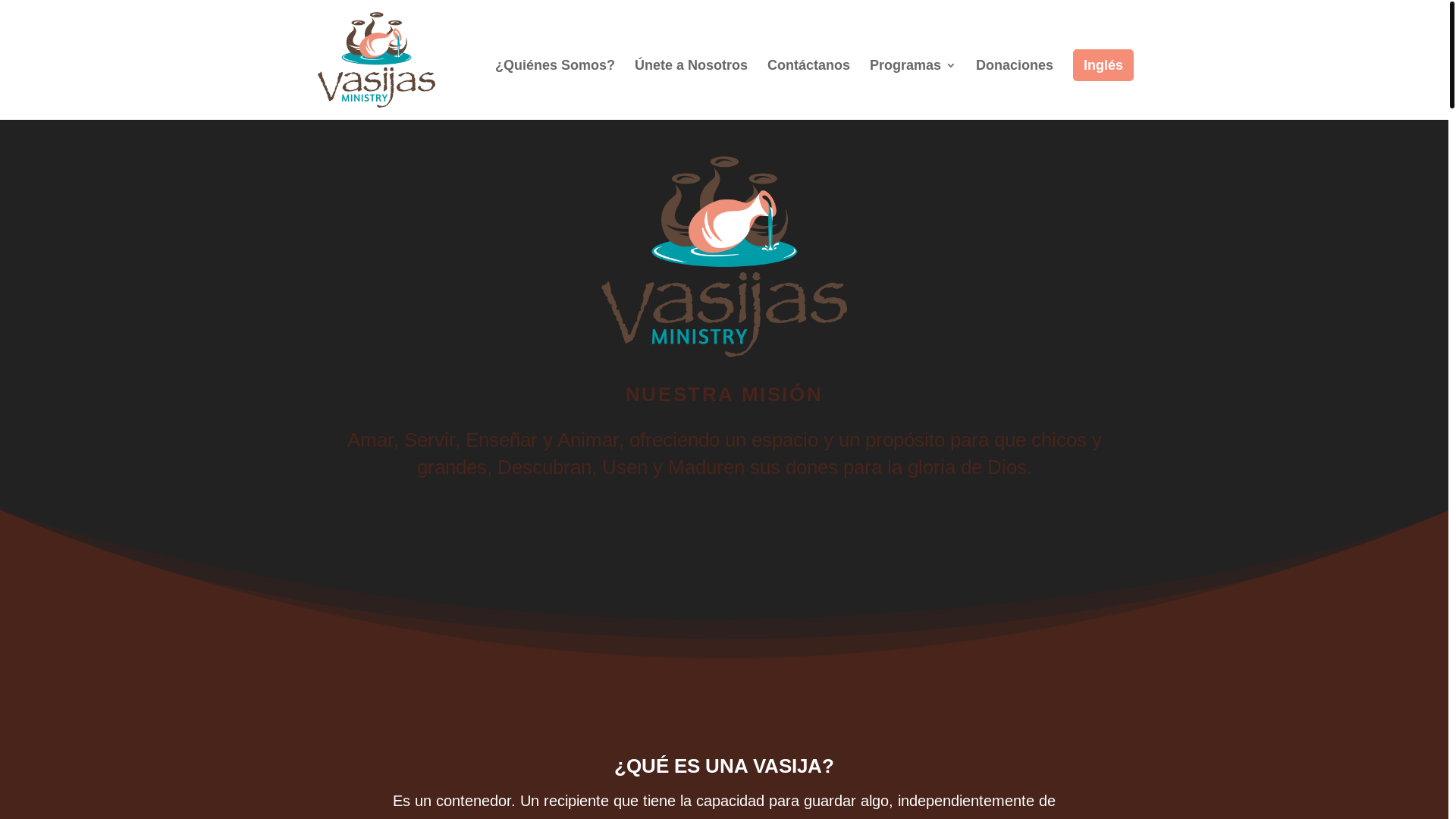 website screenshot of https://vasijasministry.net/