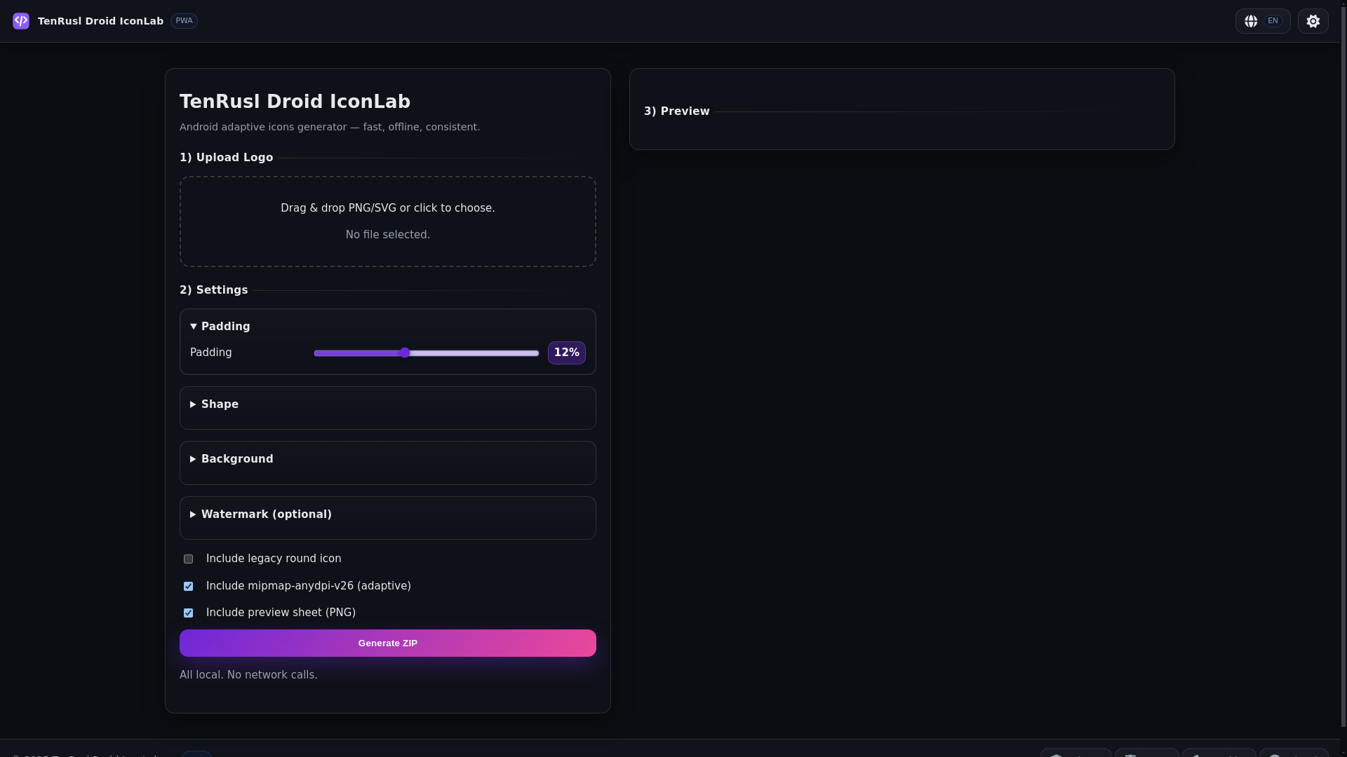 website screenshot of https://tenrusl-droid-iconlab.pages.dev/