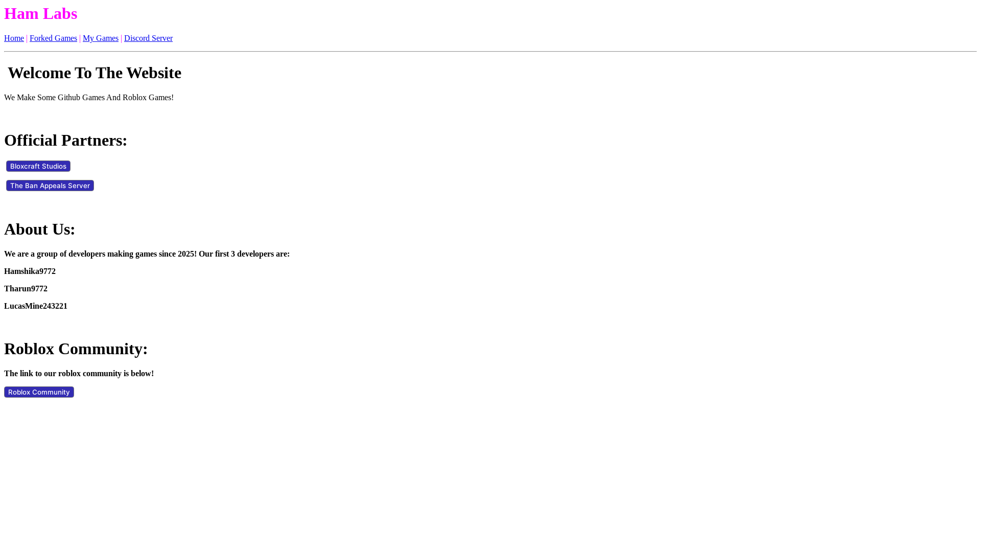 website screenshot of https://ham-labs.pages.dev/