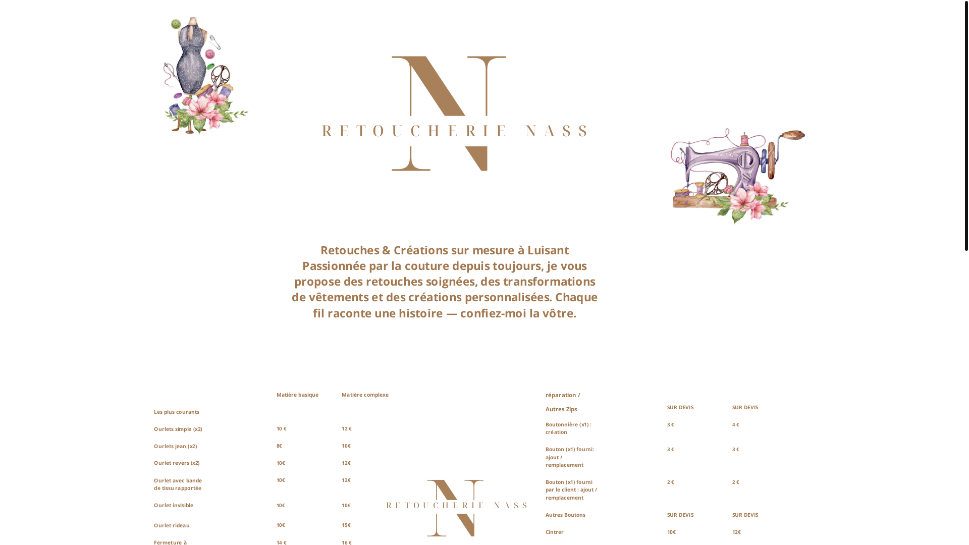 website screenshot of https://retoucherienass.fr/
