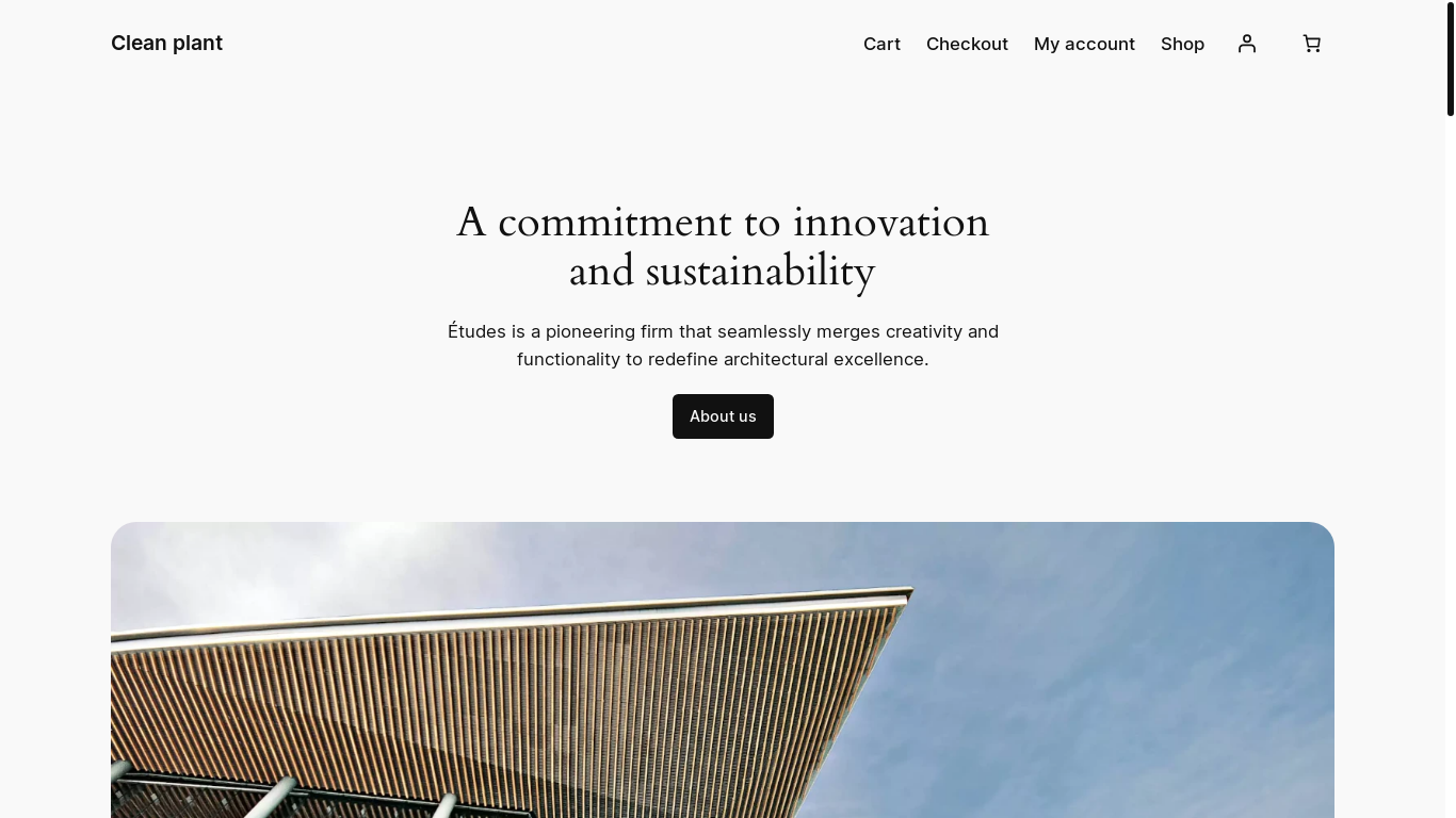website screenshot of https://cleanplantwest.com/