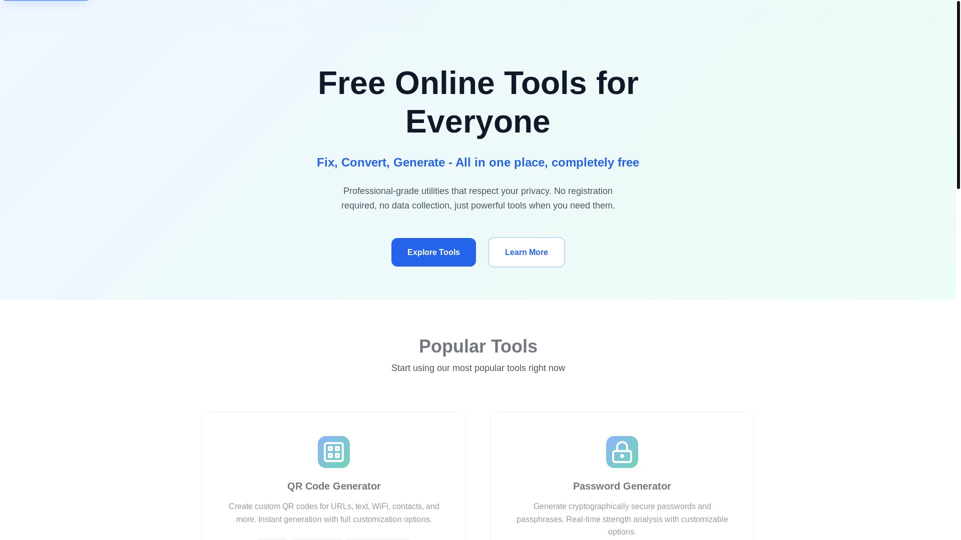 website screenshot of https://clickyfix.com/
