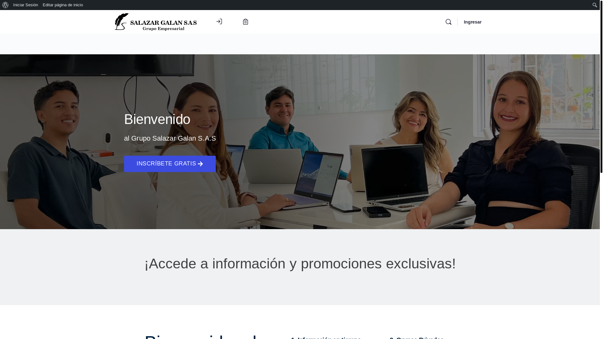 website screenshot of https://salazargalanadmin.com/