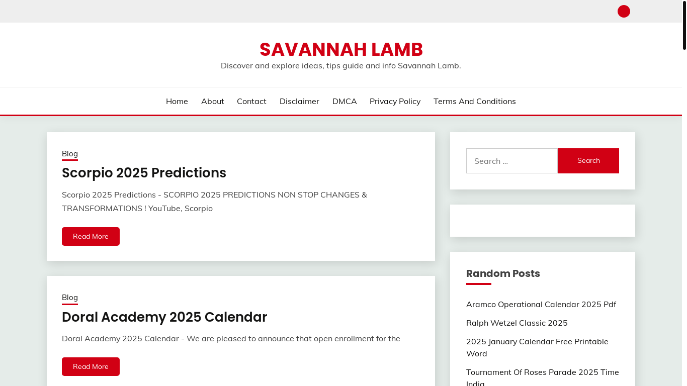 website screenshot of https://savannahlambs.pages.dev/