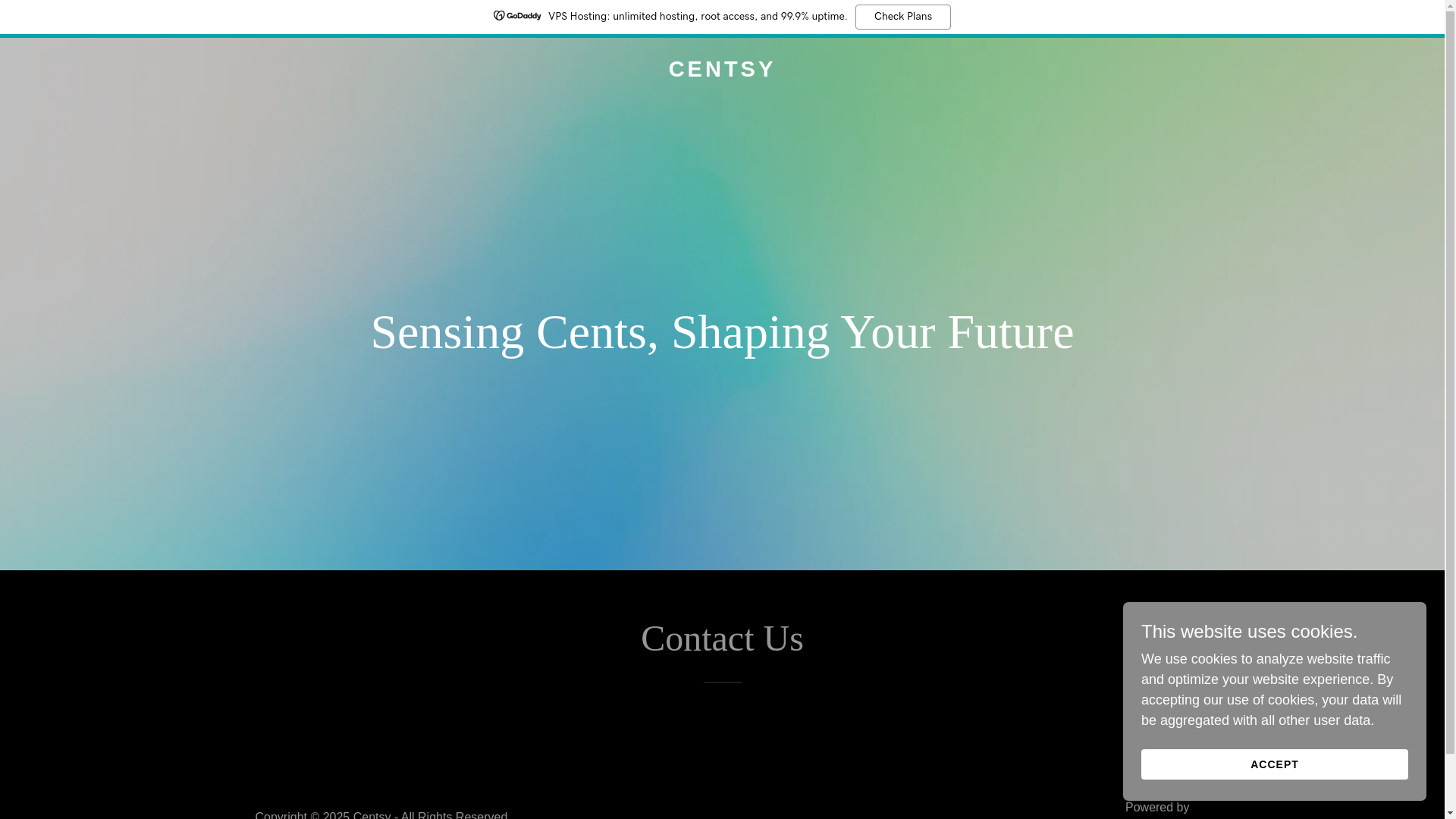 website screenshot of https://centsy.in/