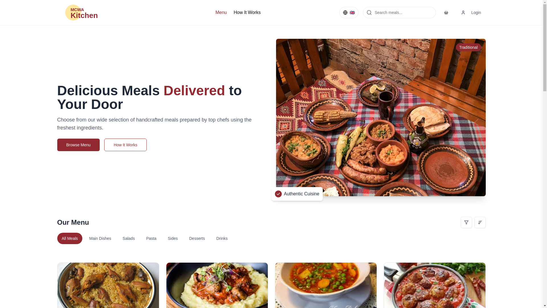 website screenshot of https://youragedcarekitchen.org.au/