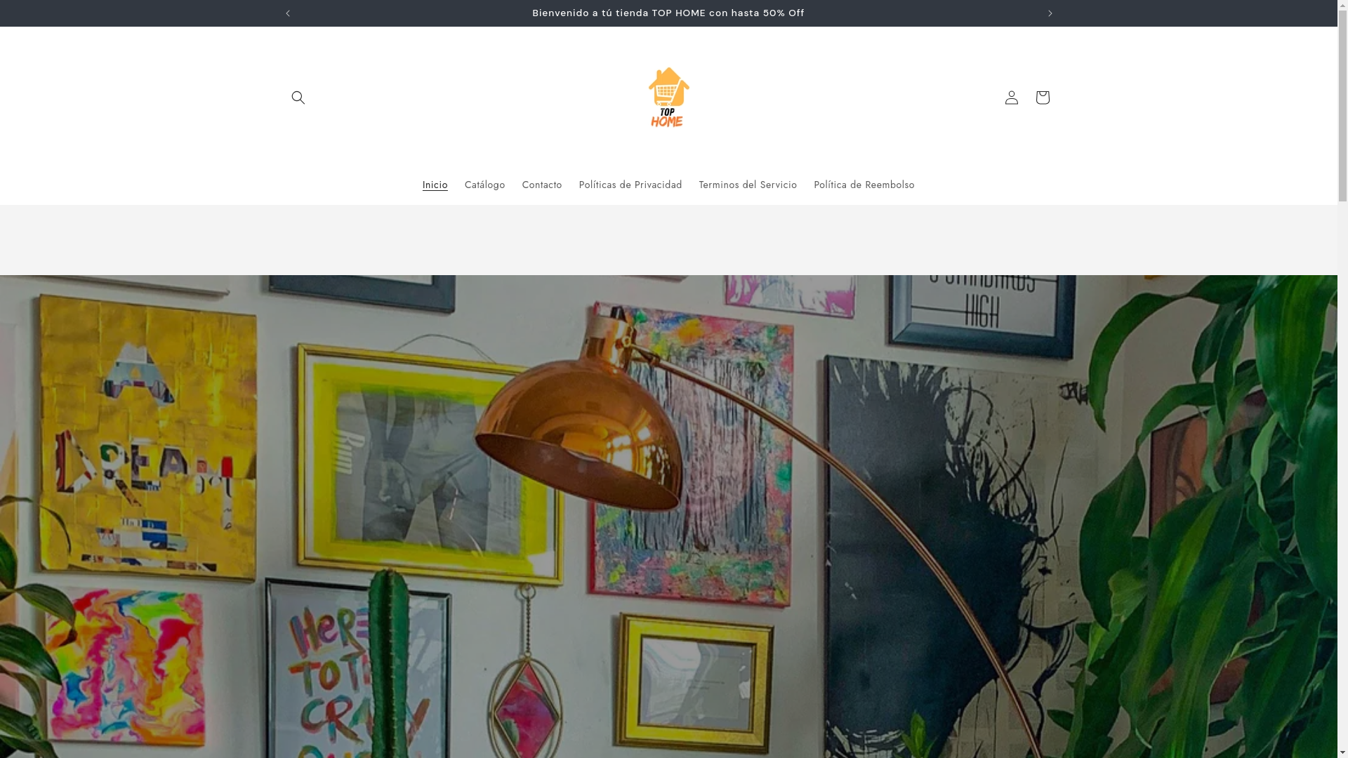 website screenshot of https://tophometienda.com/