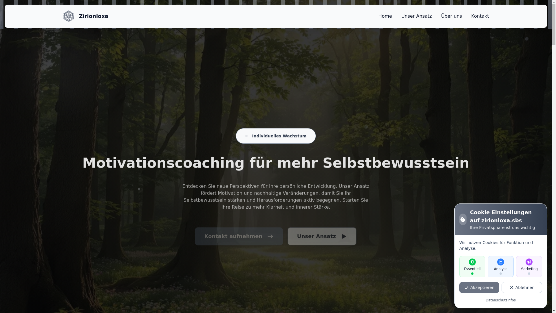 website screenshot of https://zirionloxa.sbs/
