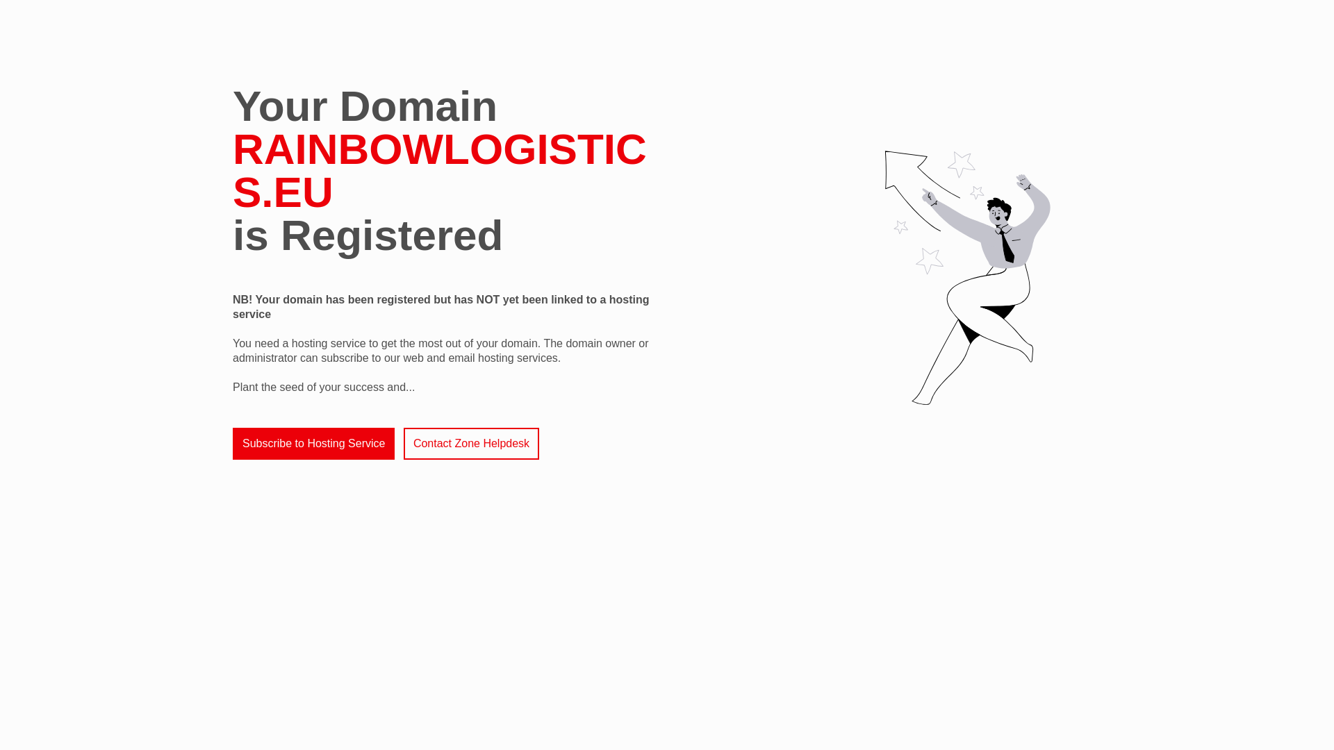 website screenshot of https://rainbowlogistics.eu/
