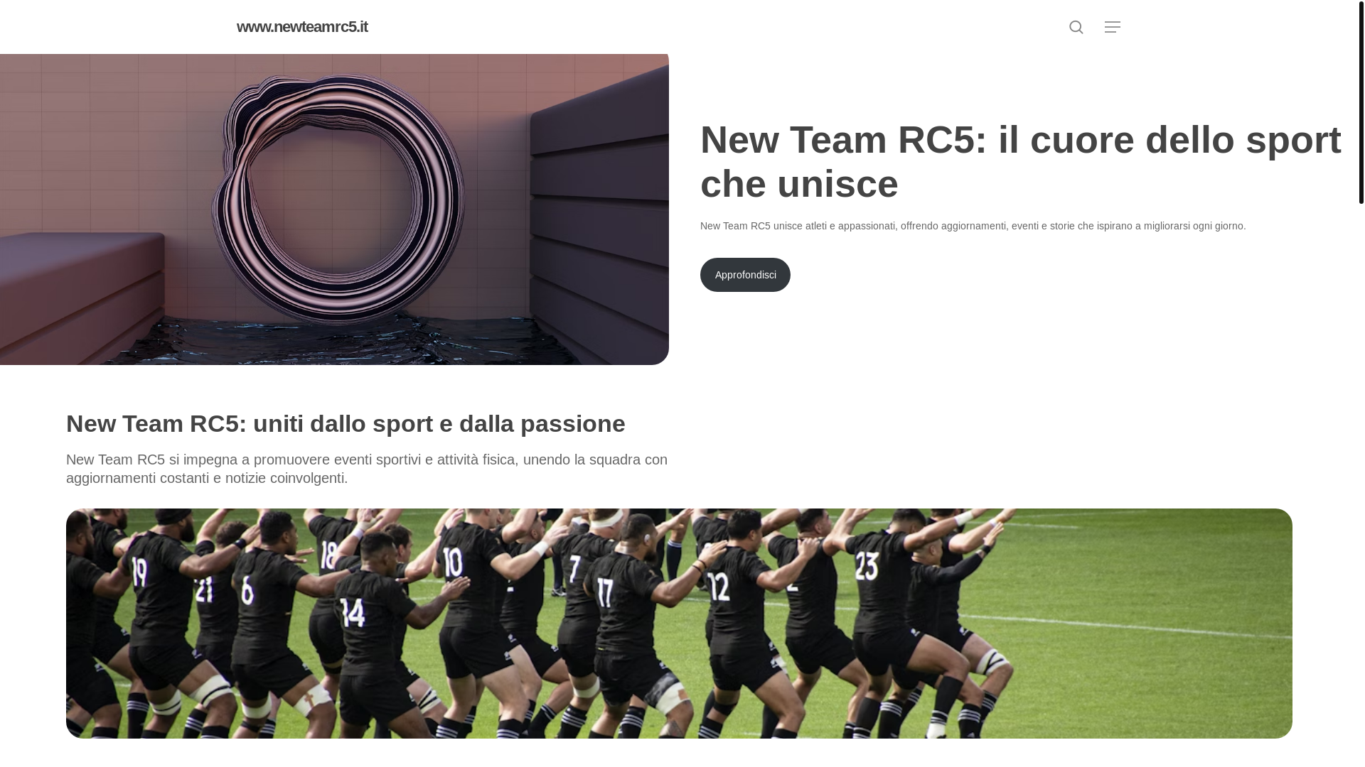 website screenshot of https://newteamrc5.it/