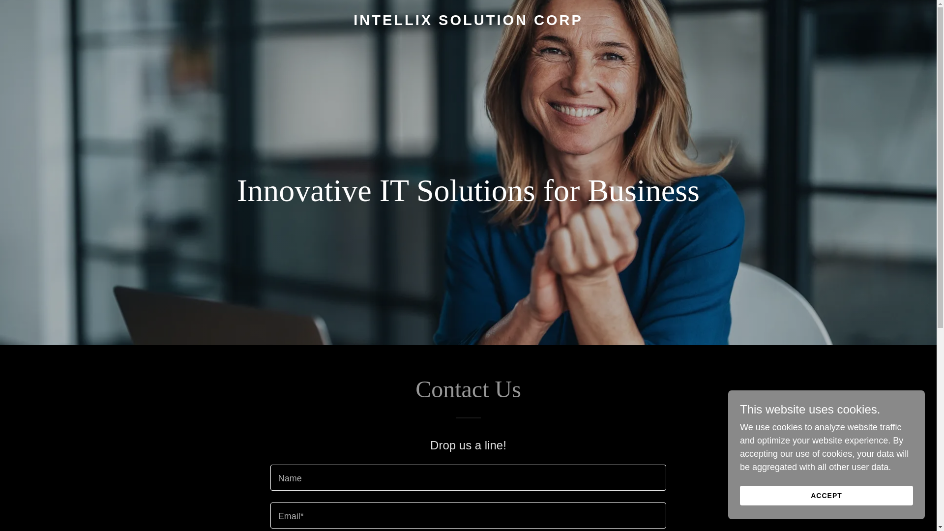 website screenshot of https://intellixsolutioncorp.com/