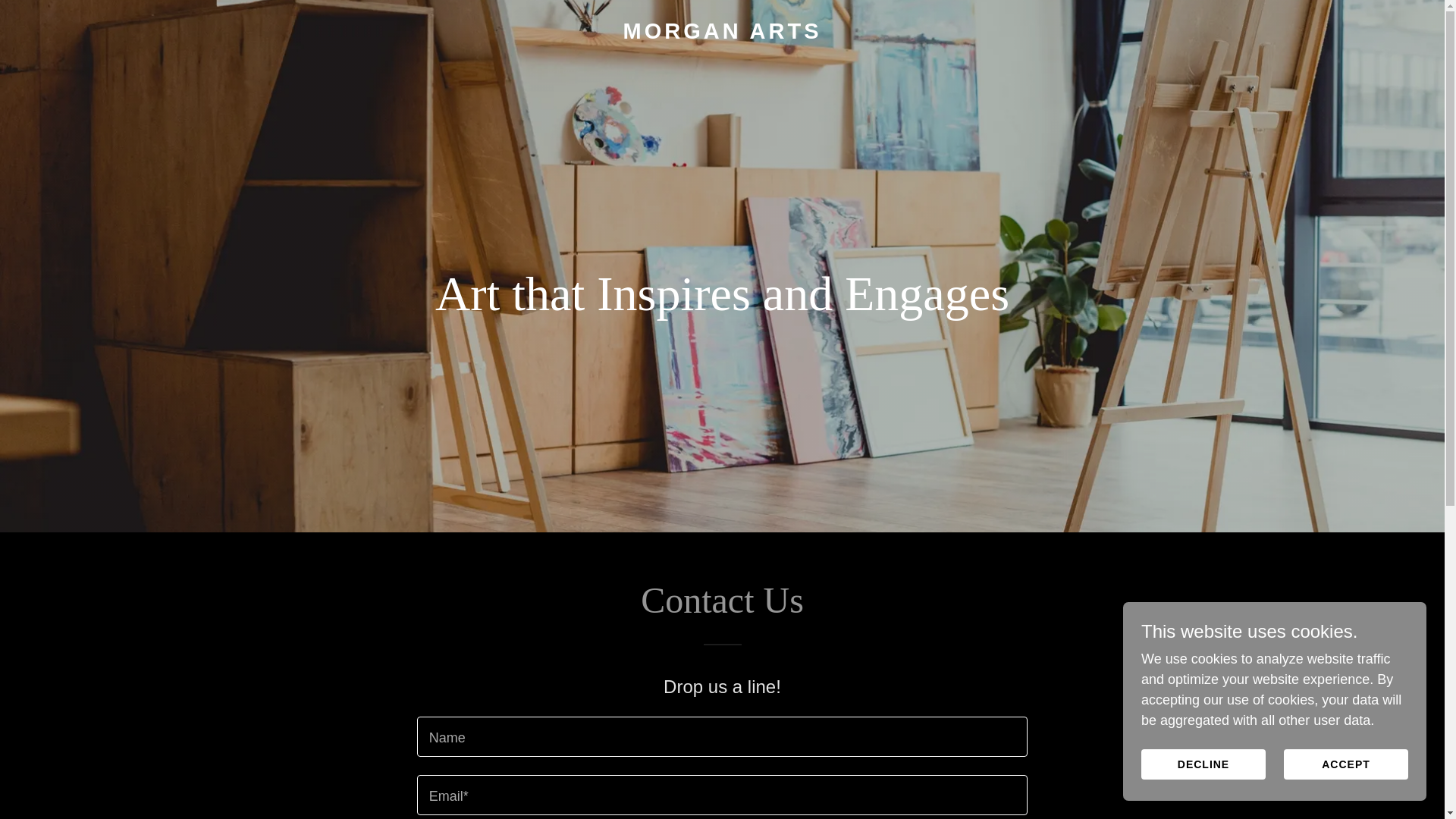 website screenshot of https://morganarts.eu/