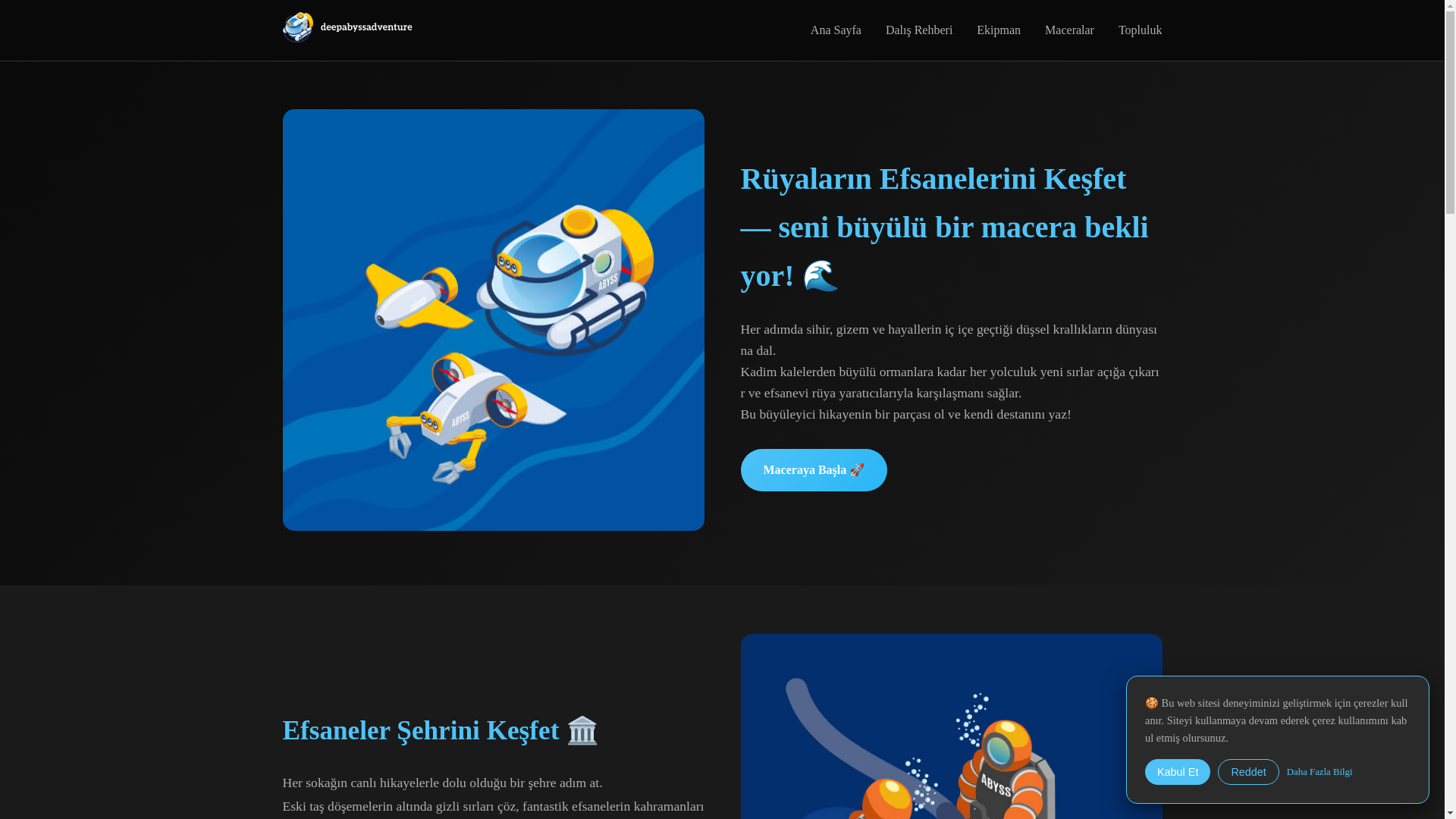 website screenshot of https://deepabyssadventure.com/