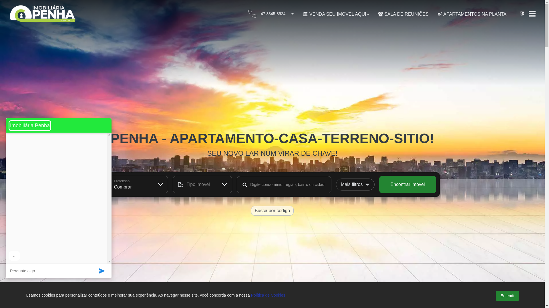 website screenshot of https://penhaimobiliarias.com.br/