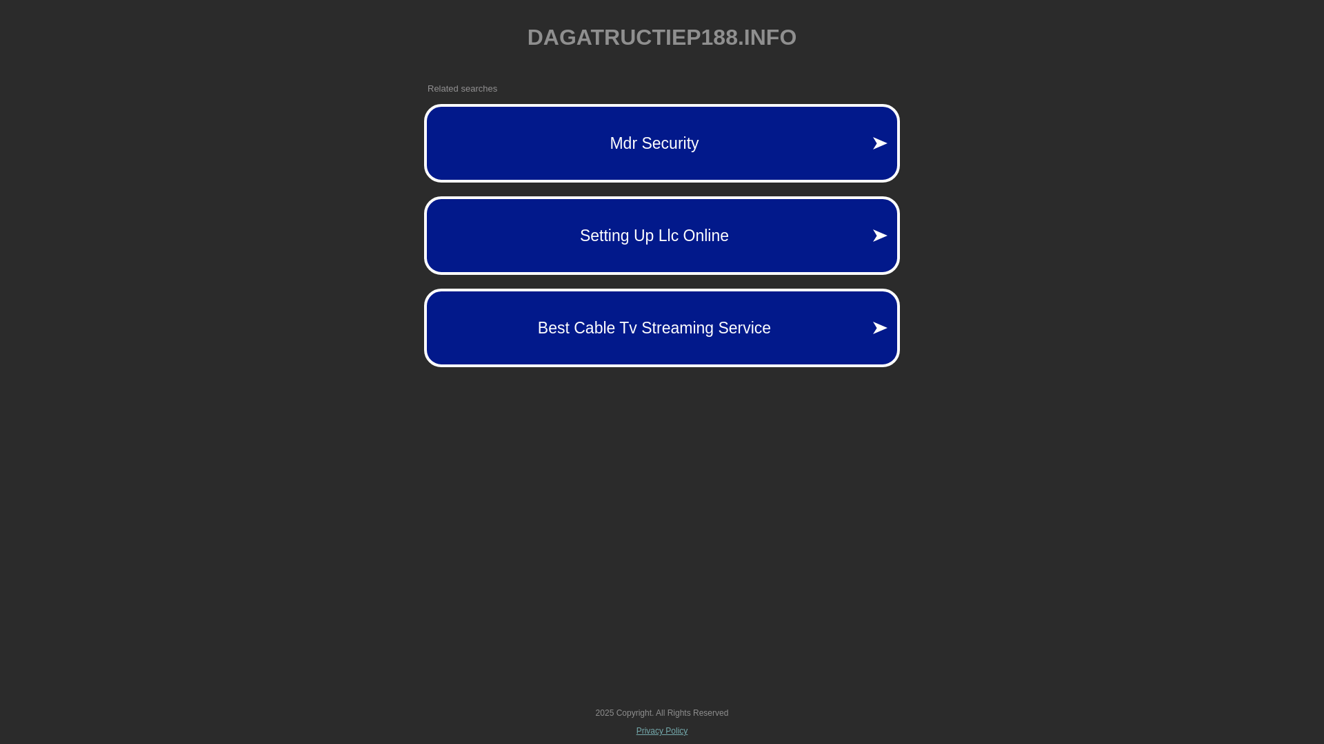 website screenshot of https://dagatructiep188.info/