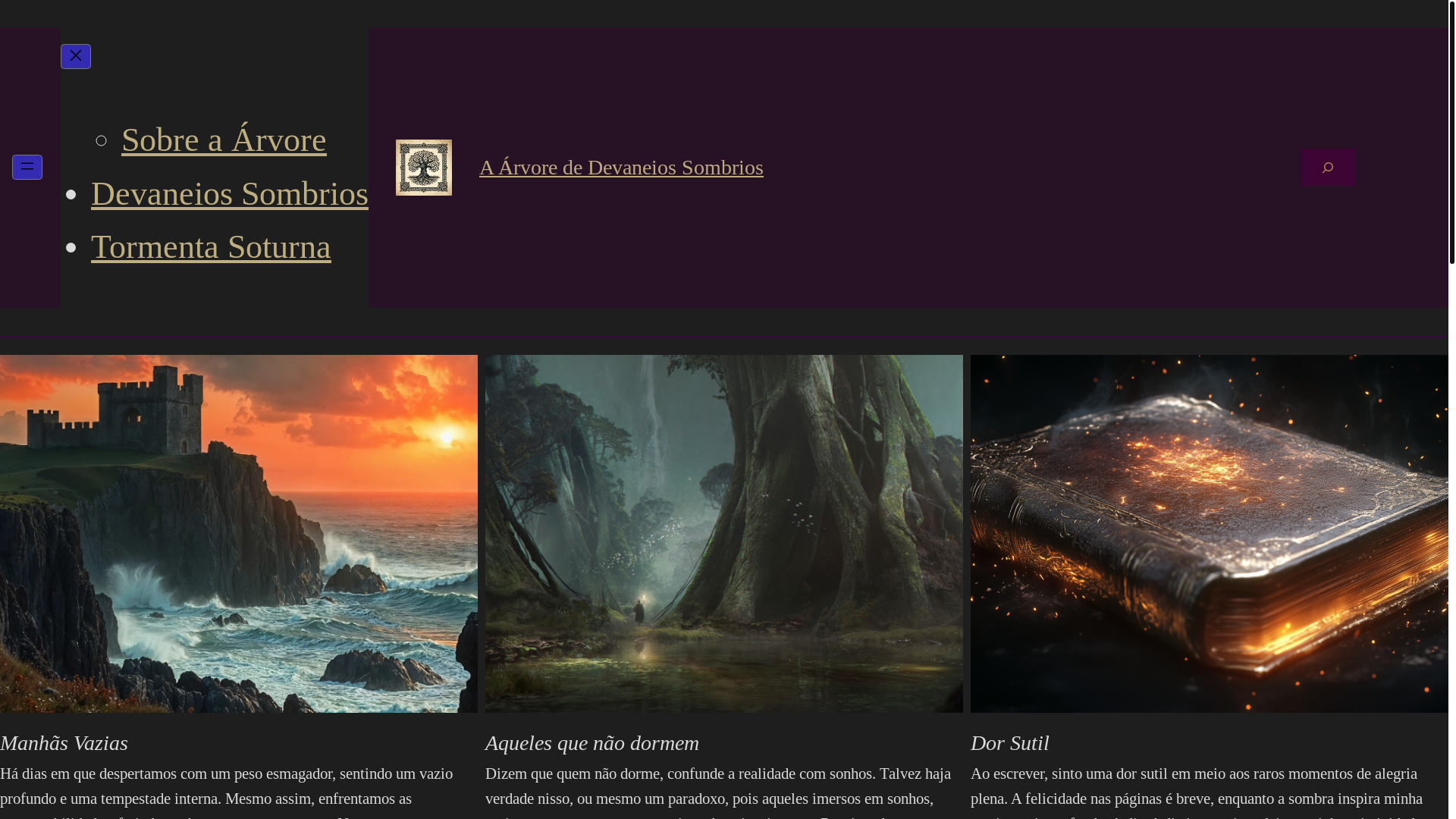 website screenshot of https://aarvorededevaneiossombrios.com/