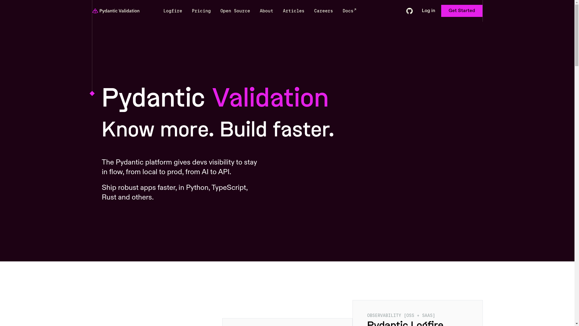 website screenshot of https://pydantic-dev-site.pages.dev/