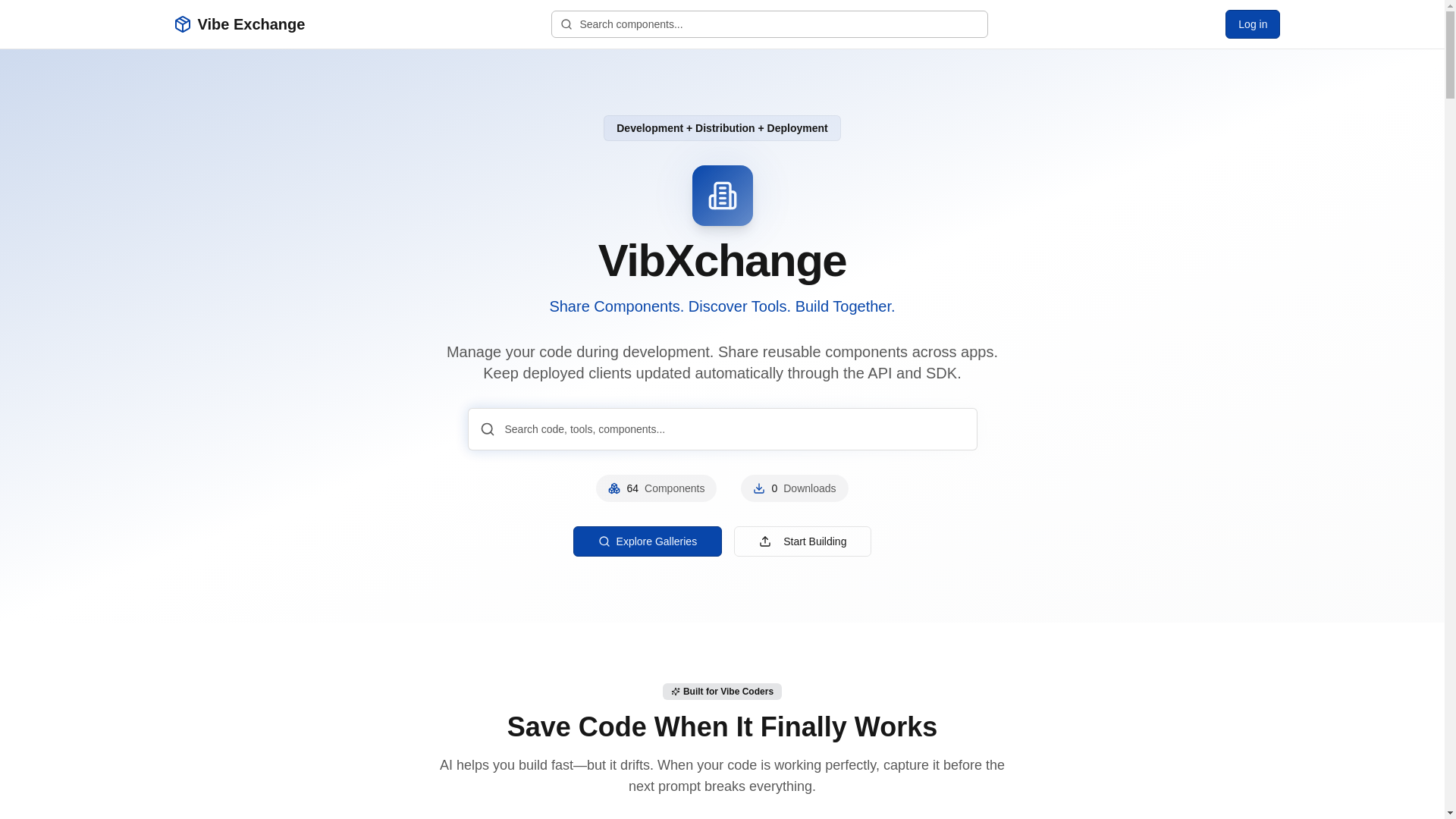 website screenshot of https://vibxchange.com/