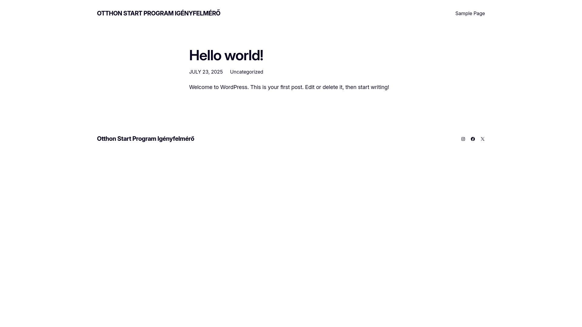 website screenshot of https://otthonstartigenyfelmeres.hu/
